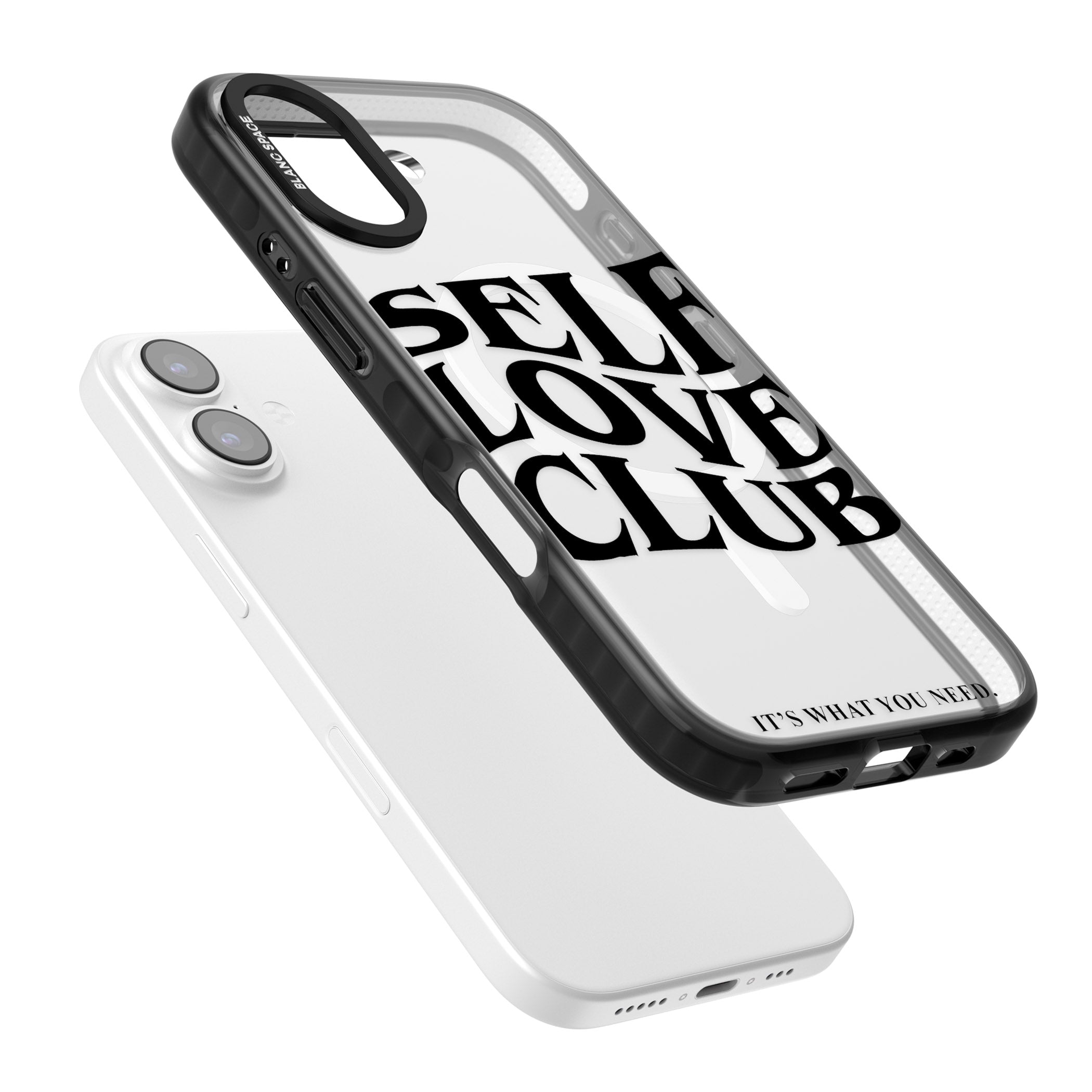 Self Love Club Black iPhone 17 Impact Pro Black Phone Case Colours