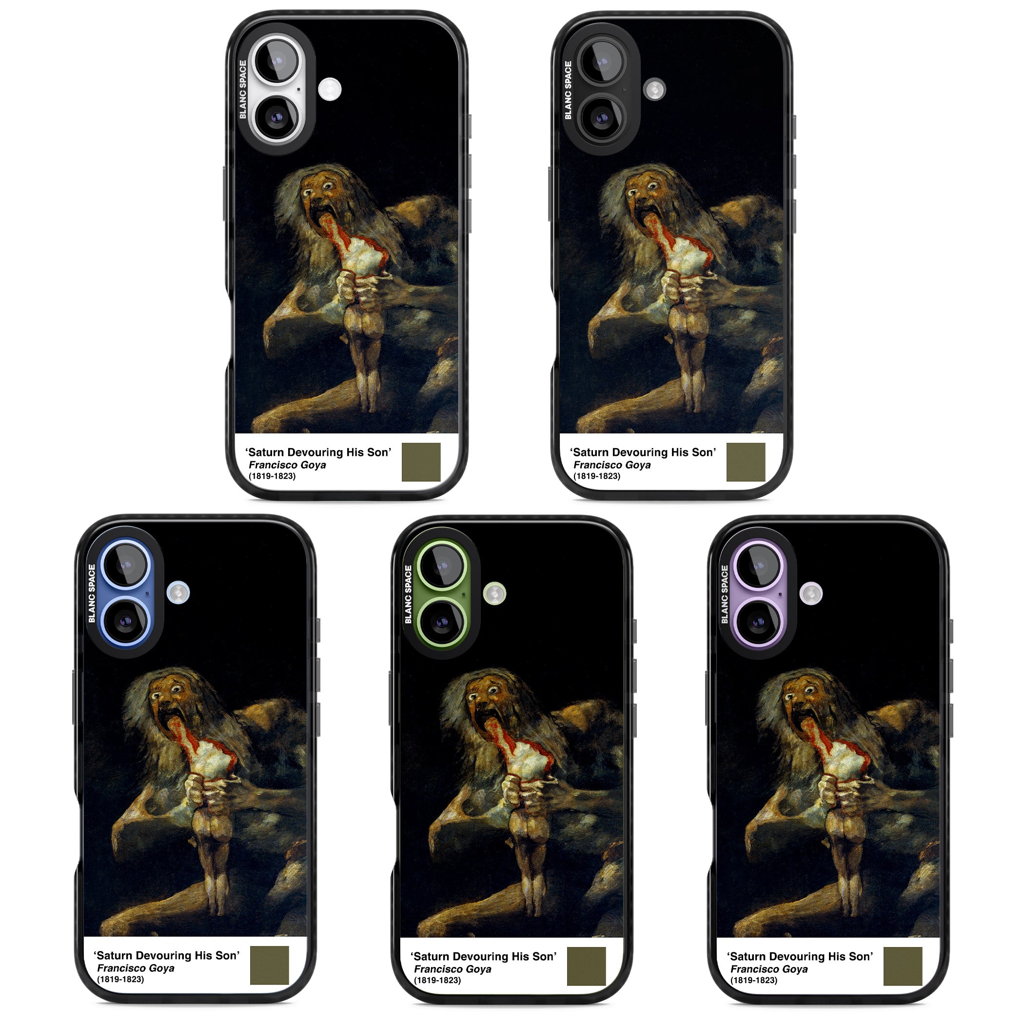 Saturn Devouring His Son iPhone 17 Impact Pro Black Phone Case APT Impact Protection