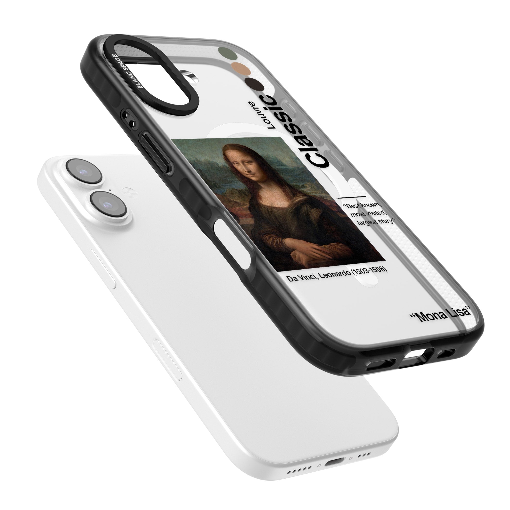 Mona Lisa Leonardo Da Vinci iPhone 17 Impact Pro Black Phone Case Colours