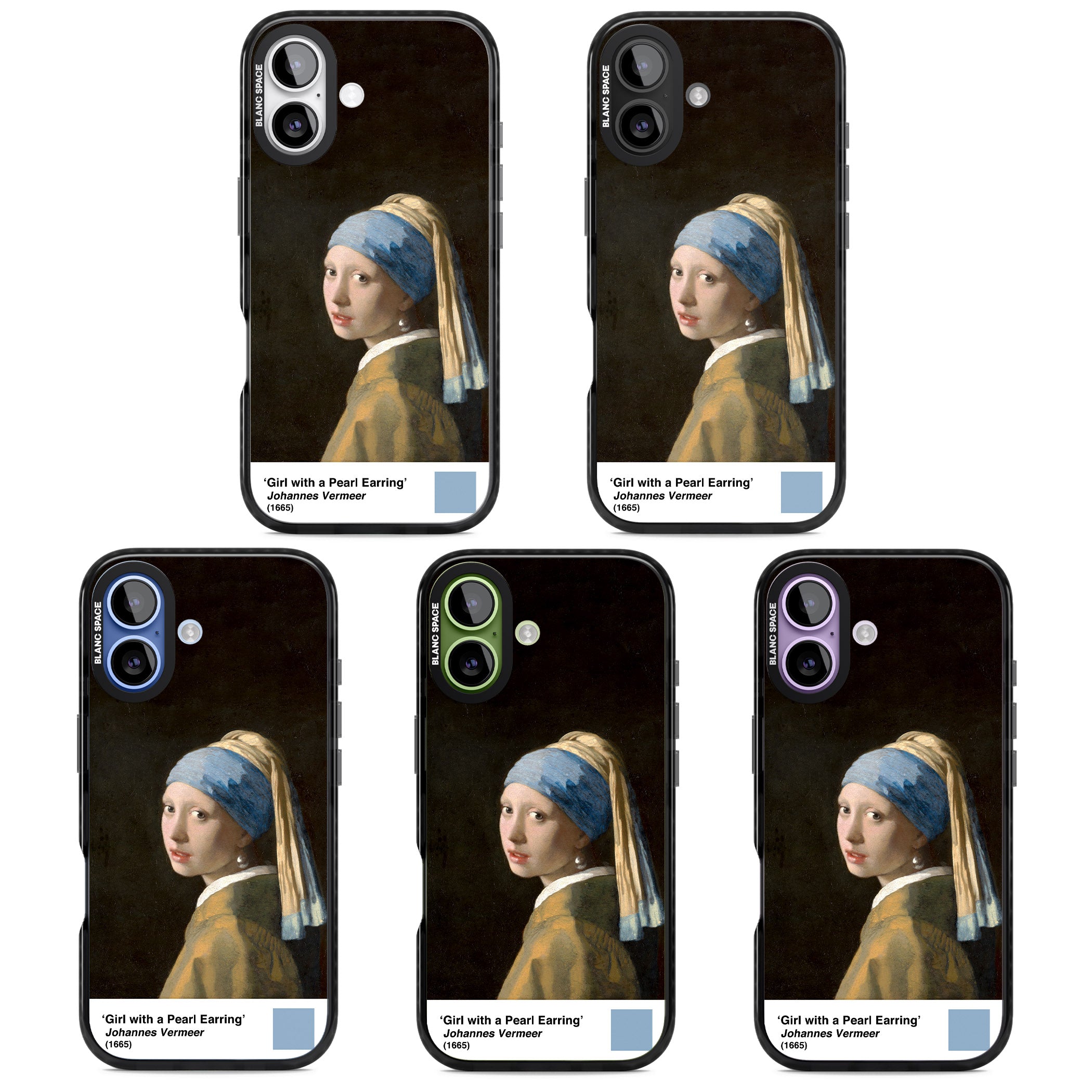 Girl With A Pearl Earring iPhone 17 Impact Pro Black Phone Case APT Impact Protection
