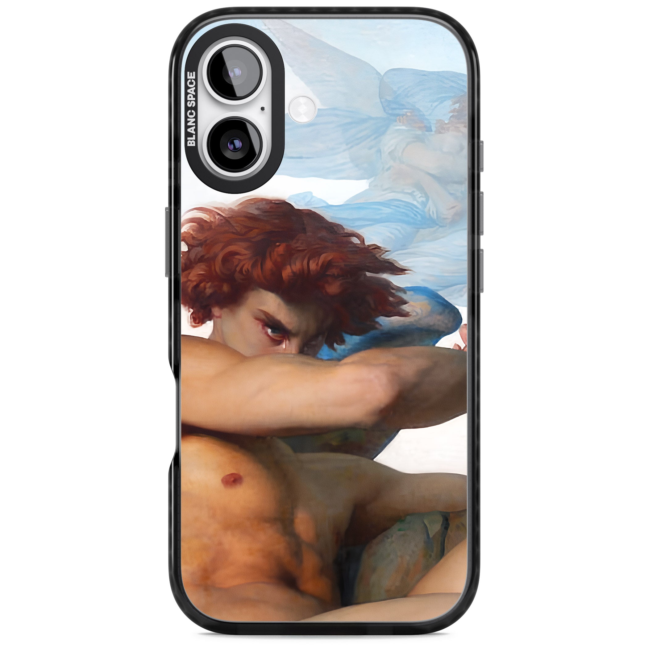 The Fallen Angel iPhone 17 Impact Pro Black Phone Case