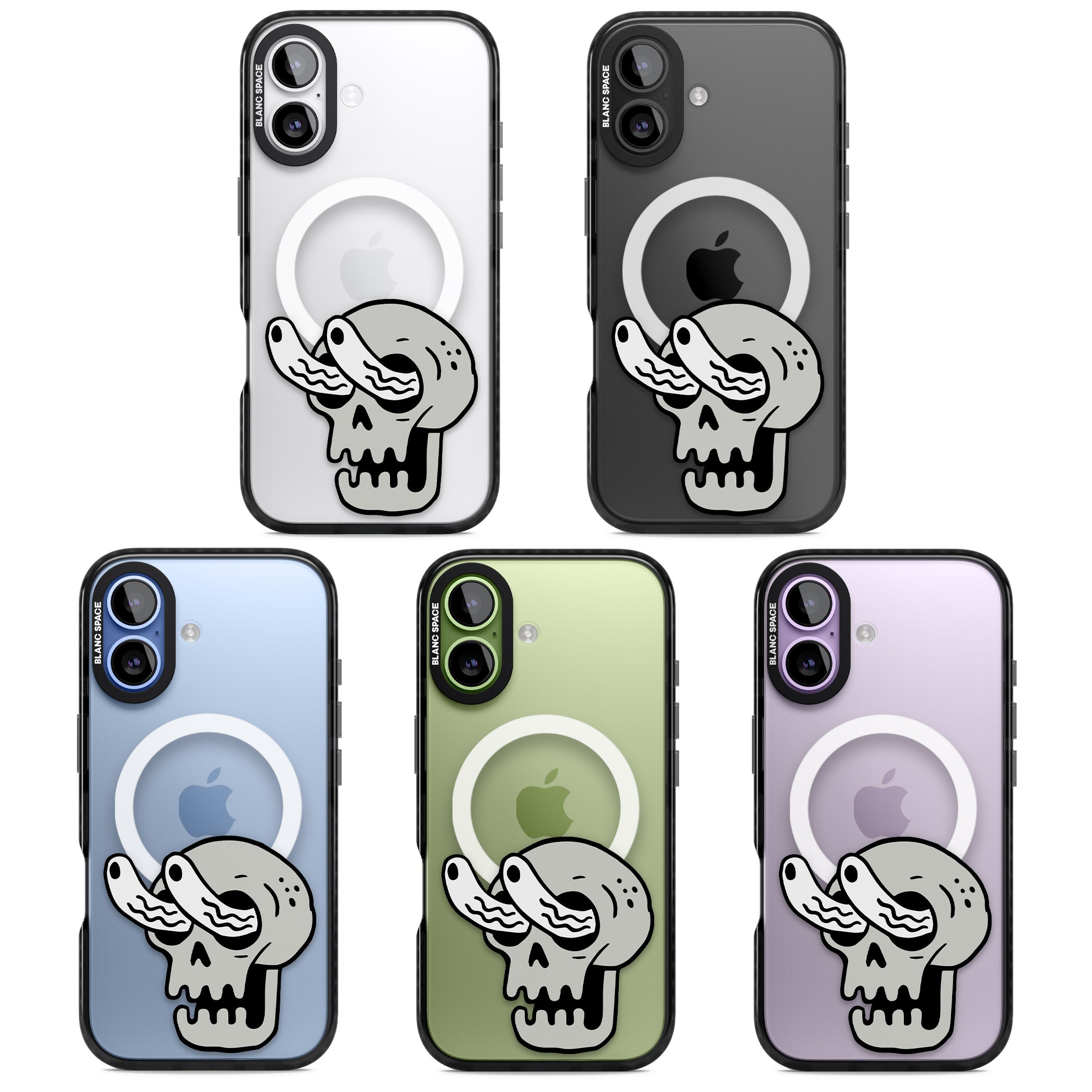 Skull Eyes iPhone 17 Impact Pro Black Phone Case APT Impact Protection