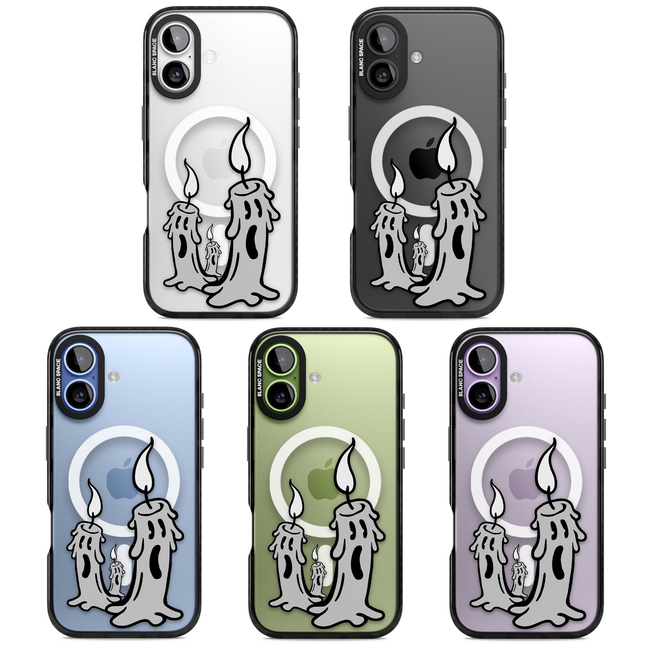 Candle Lit iPhone 17 Impact Pro Black Phone Case APT Impact Protection