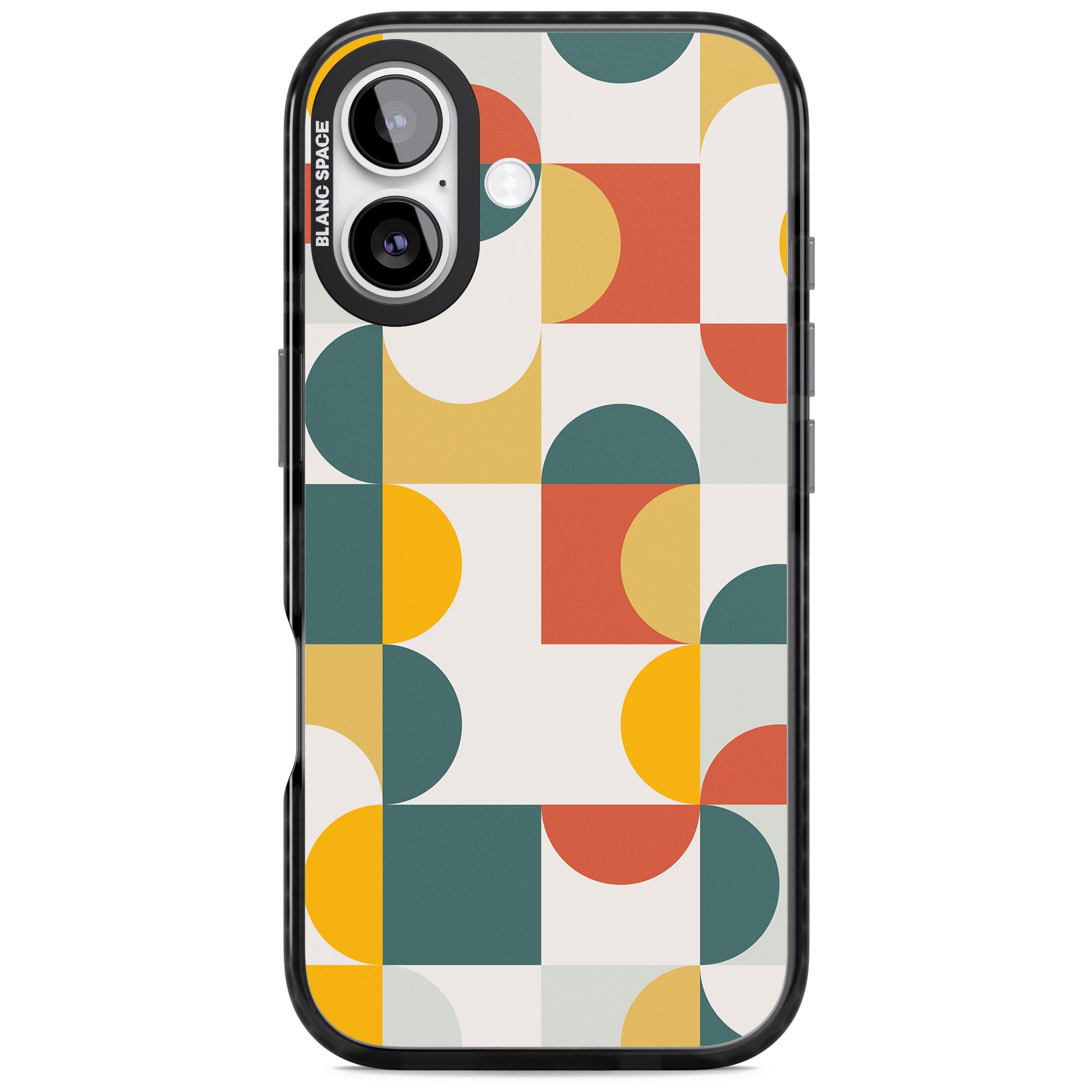 Retro Color Blocks iPhone 17 Impact Pro Black Phone Case