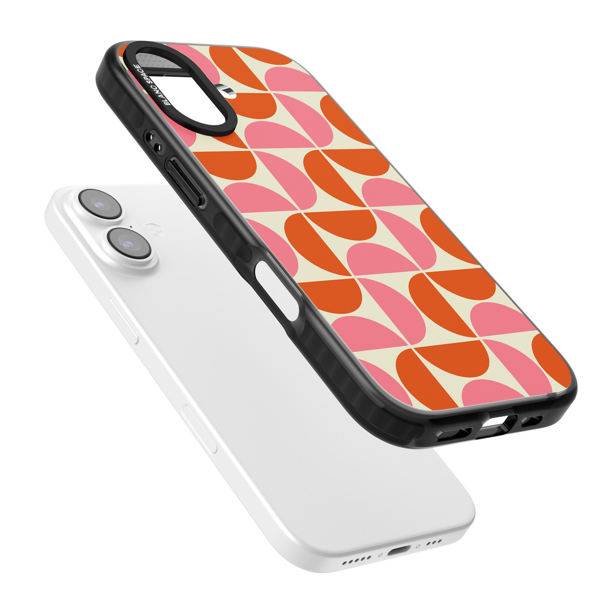 Retro Half Circle Pattern iPhone 17 Impact Pro Black Phone Case Colours