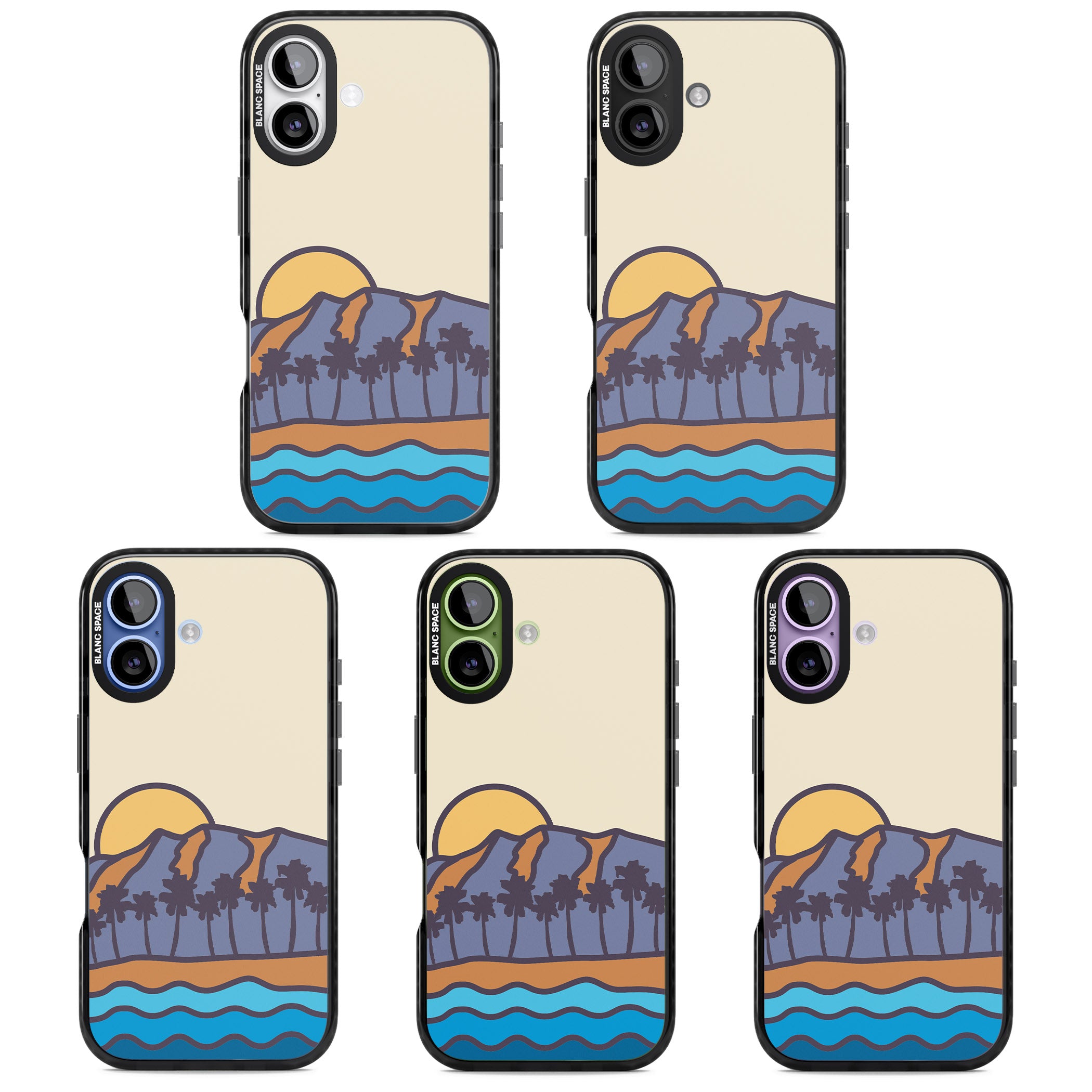 South Sunset iPhone 17 Impact Pro Black Phone Case APT Impact Protection