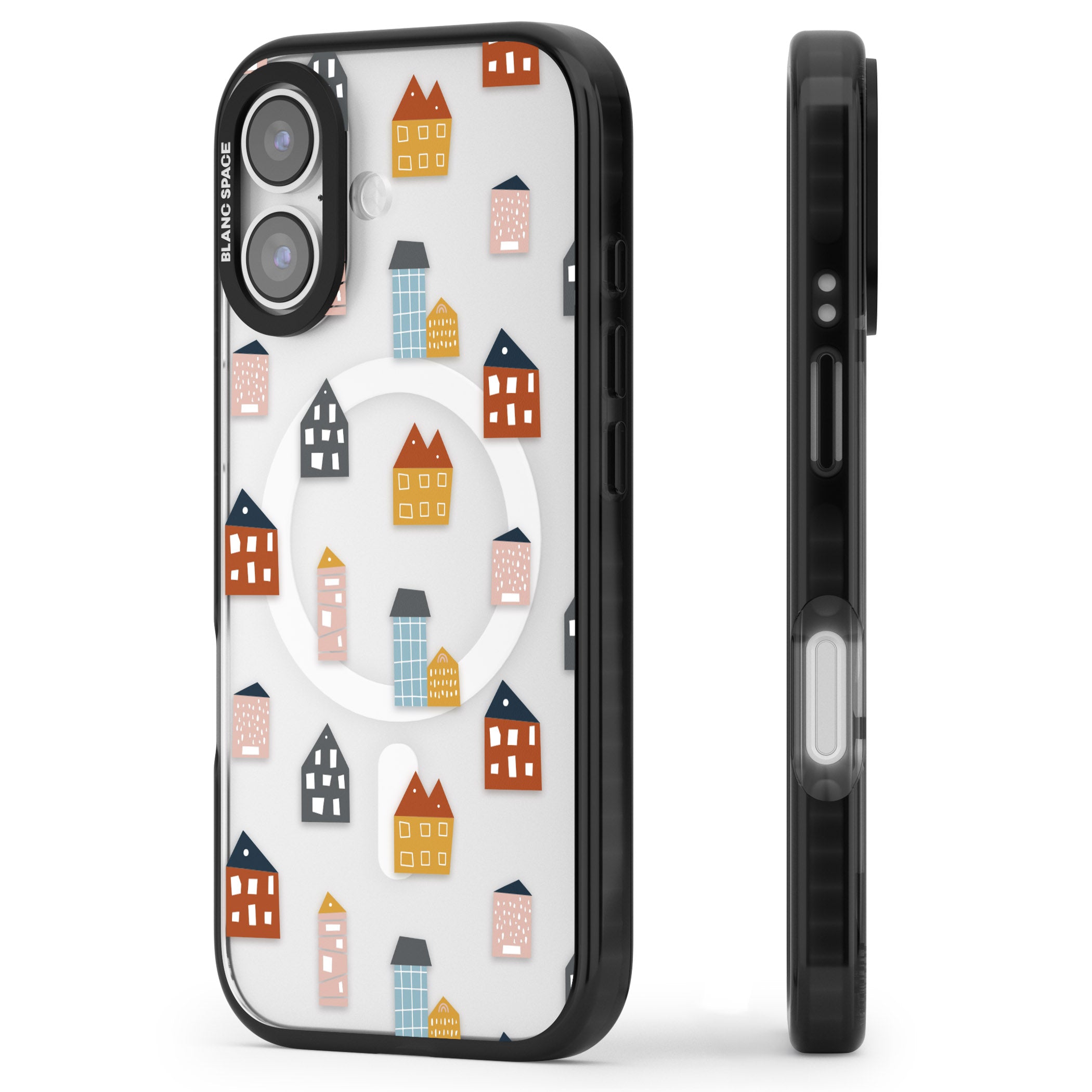 Scandi Village iPhone 17 Impact Pro Black Phone Case Side Profile