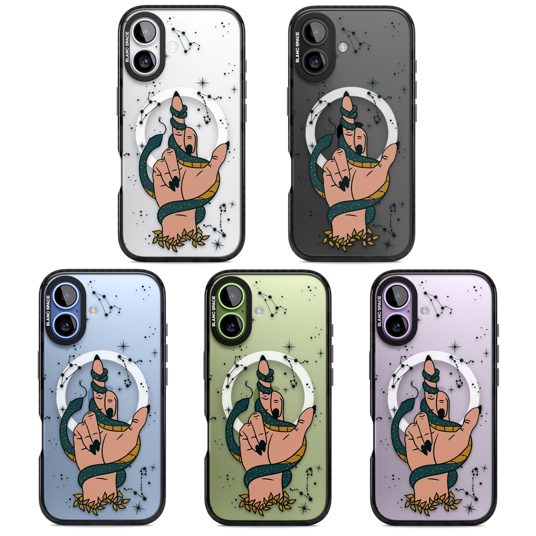 Snakes, Stars And Cynicism iPhone 17 Impact Pro Black Phone Case APT Impact Protection