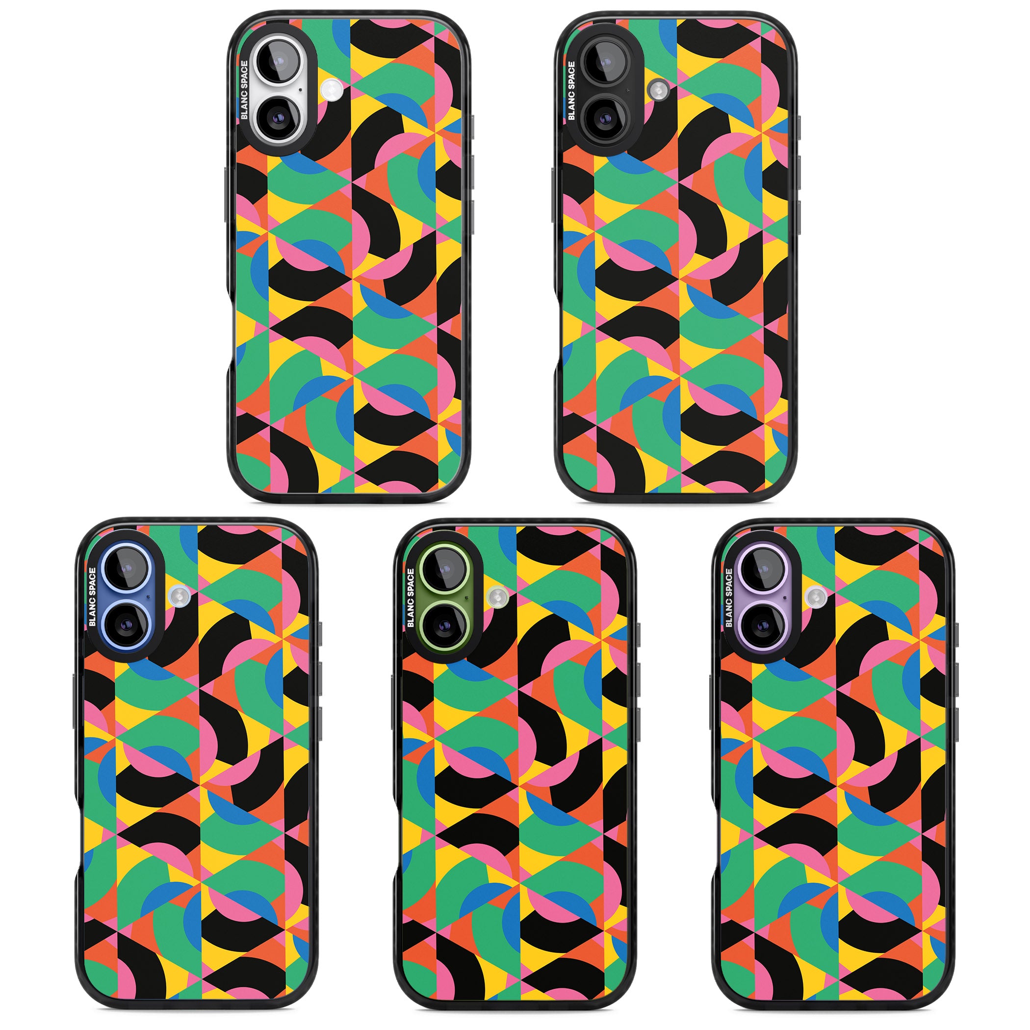 Abstract Carnival iPhone 17 Impact Pro Black Phone Case APT Impact Protection