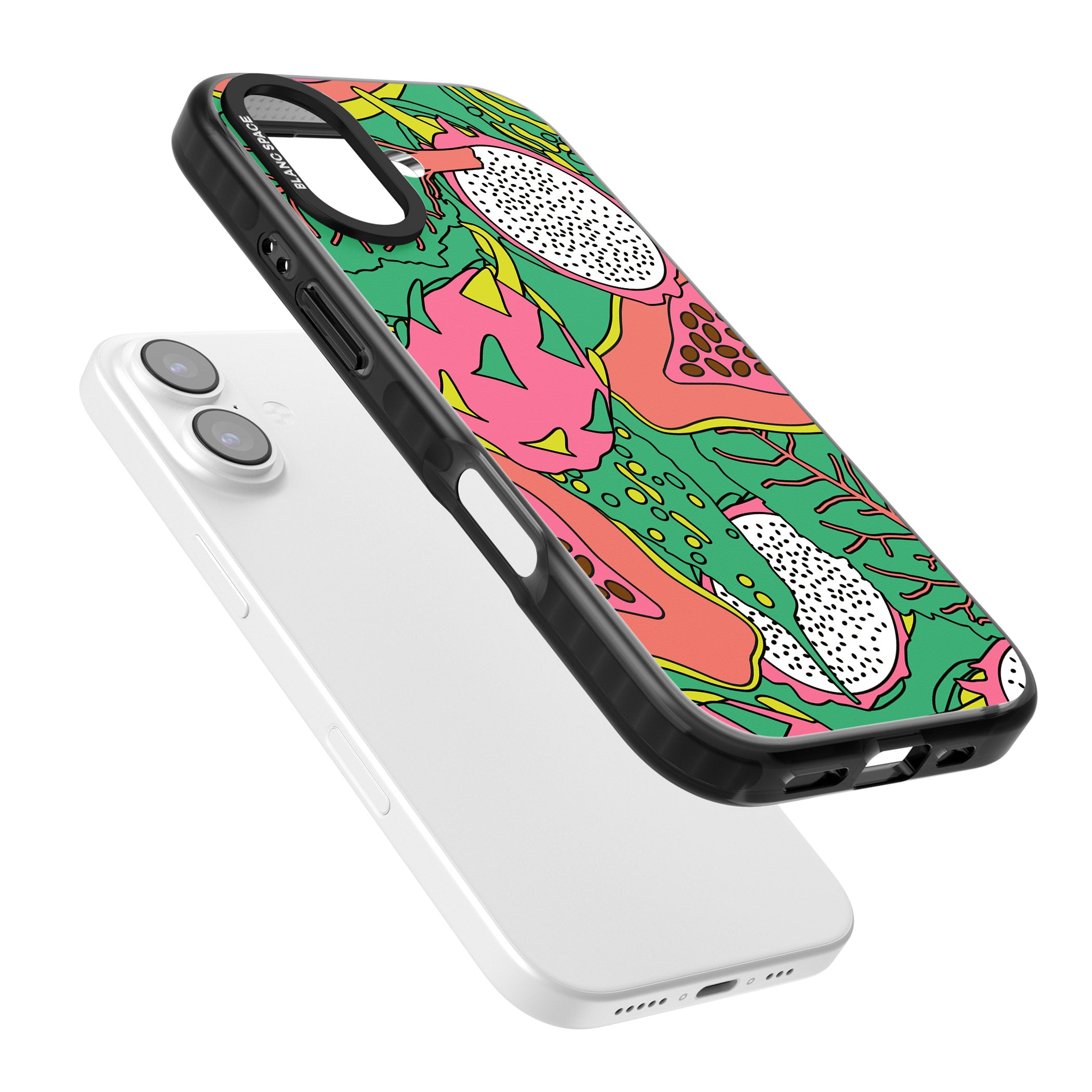 Psychedelic Salad iPhone 17 Impact Pro Black Phone Case Colours