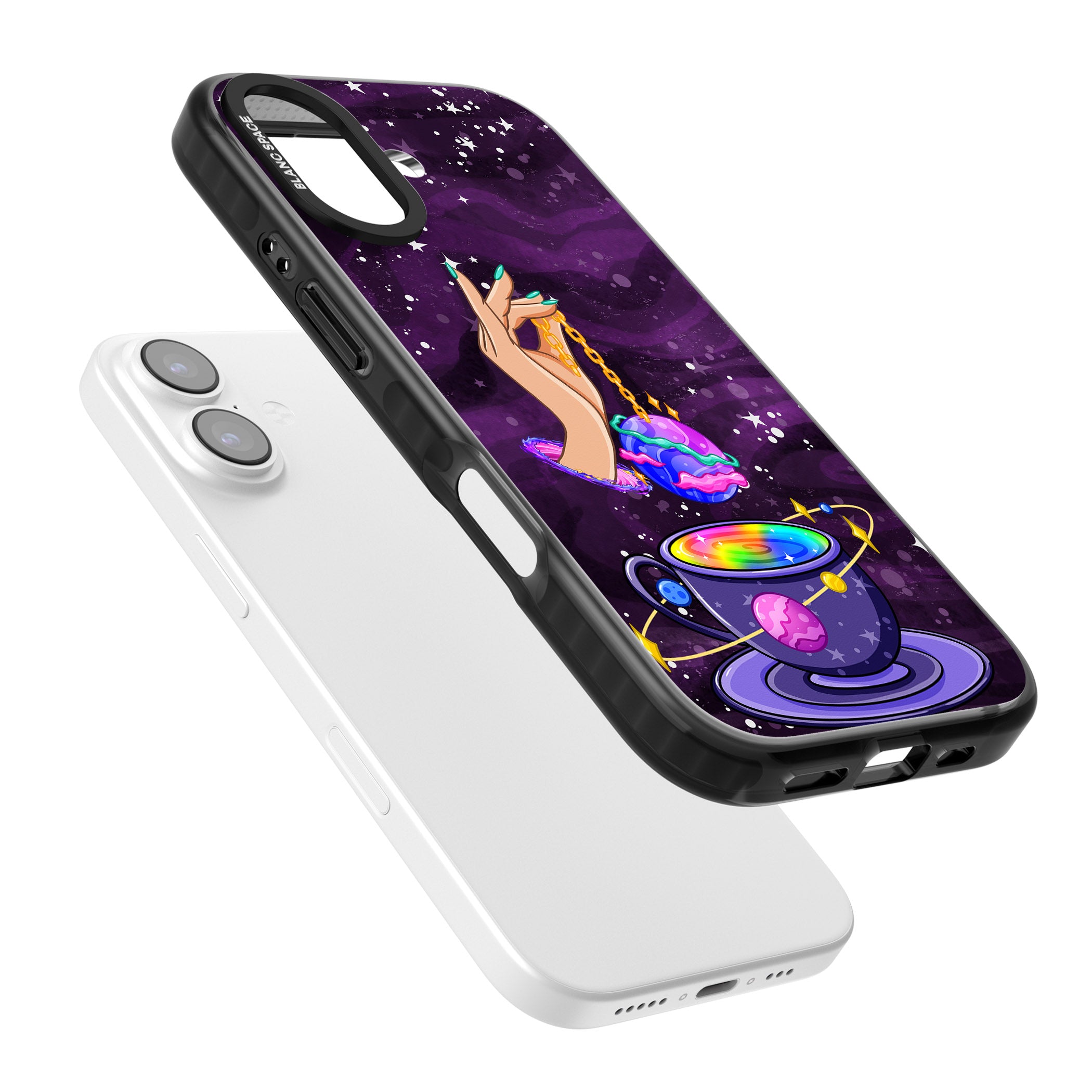 Space Tea iPhone 17 Impact Pro Black Phone Case Colours