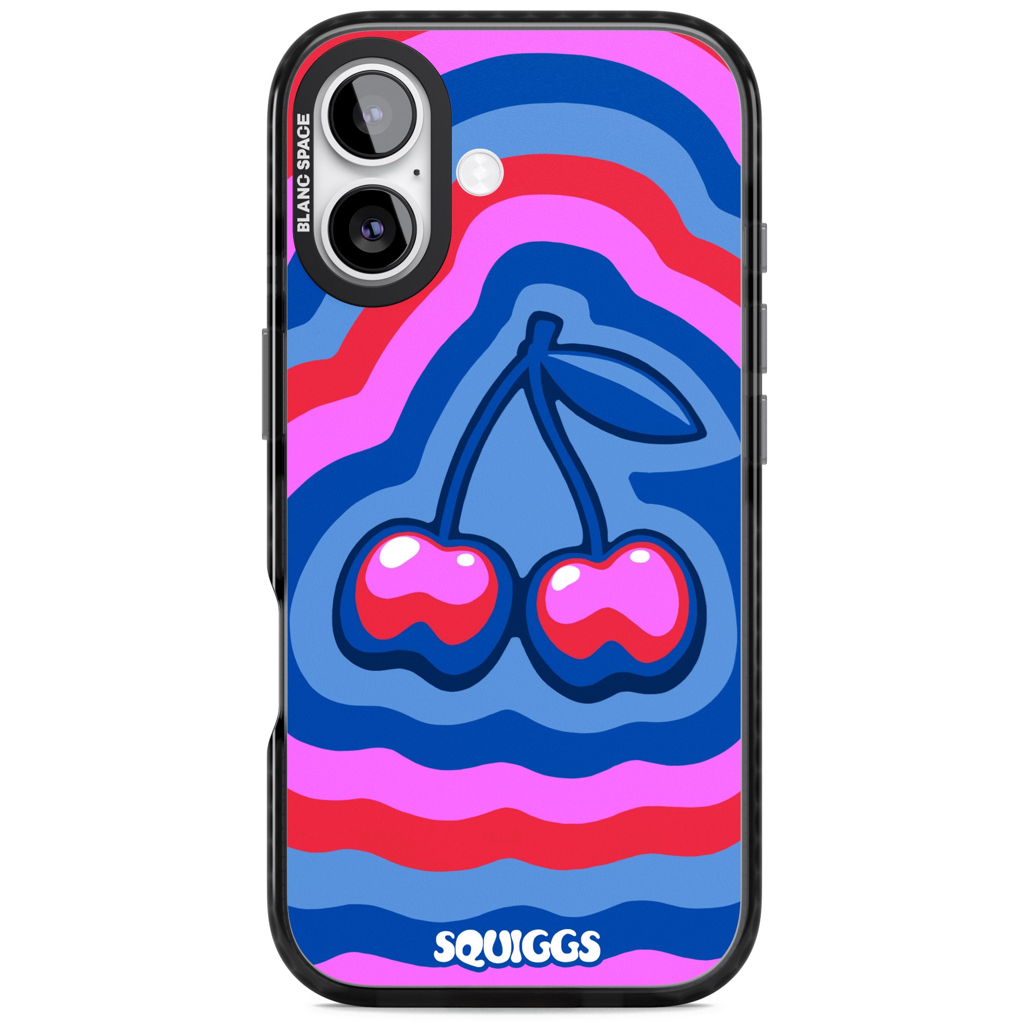Cherry Rainbow iPhone 17 Impact Pro Black Phone Case