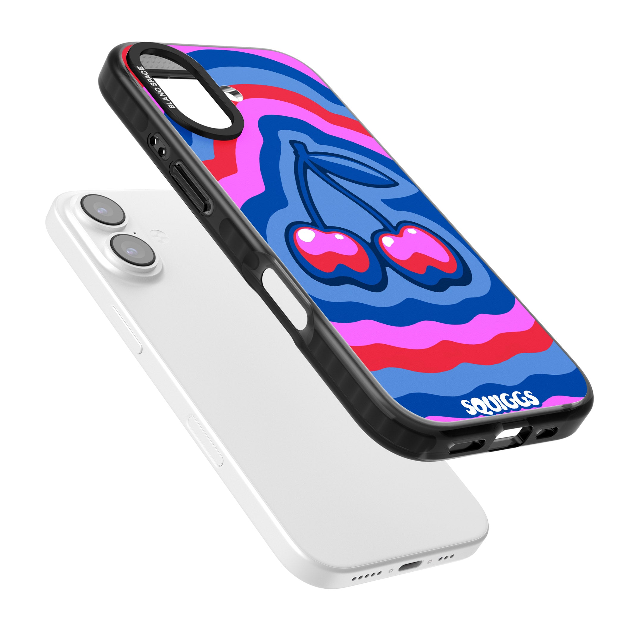 Cherry Rainbow iPhone 17 Impact Pro Black Phone Case Colours