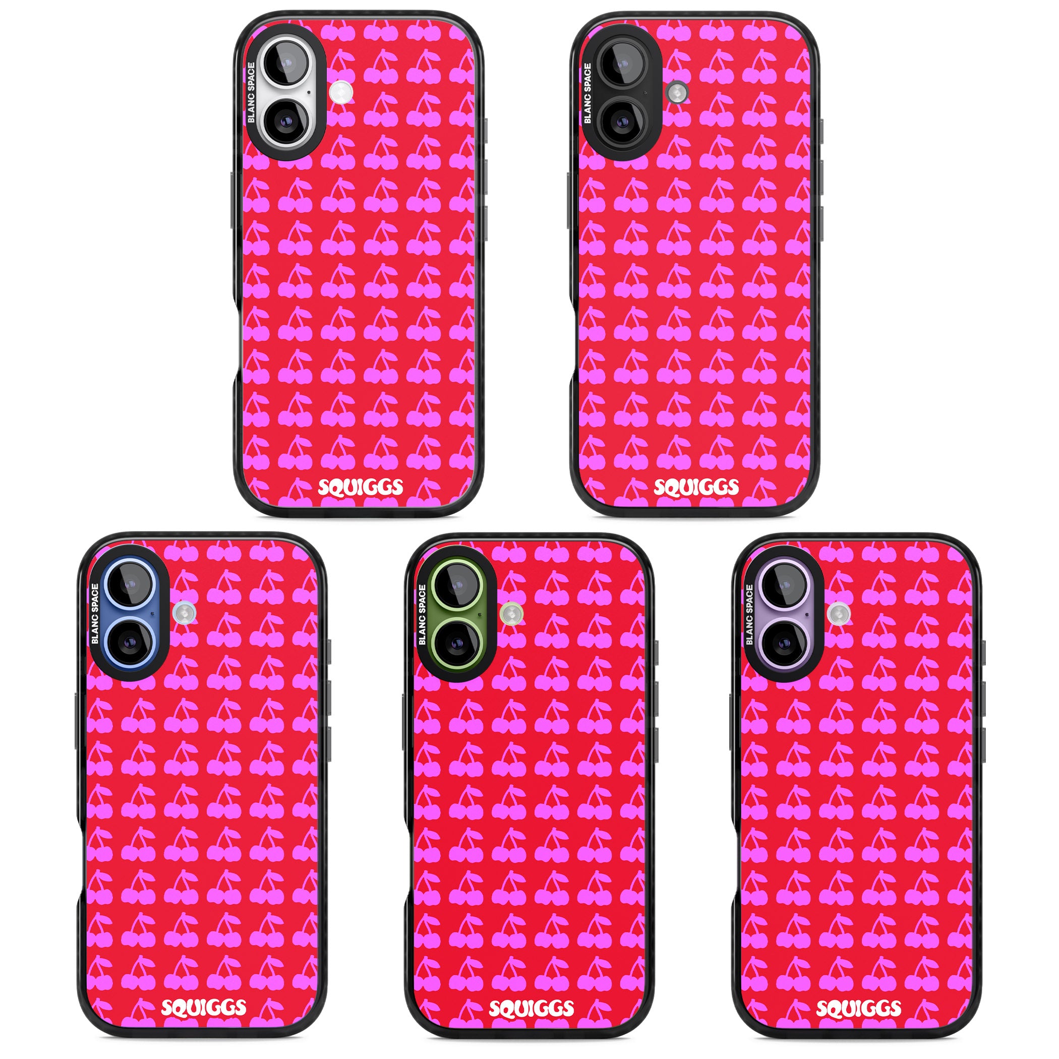 Red Cherries iPhone 17 Impact Pro Black Phone Case APT Impact Protection