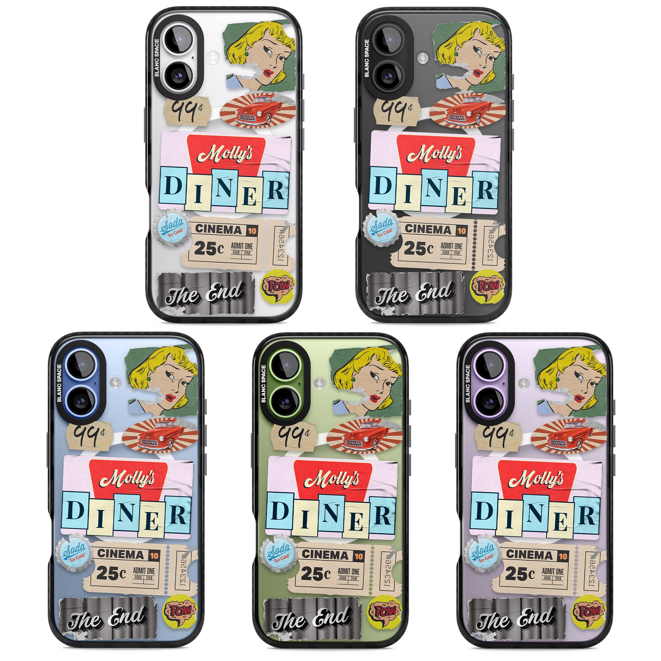 Nifty Fifties Swing iPhone 17 Impact Pro Black Phone Case APT Impact Protection