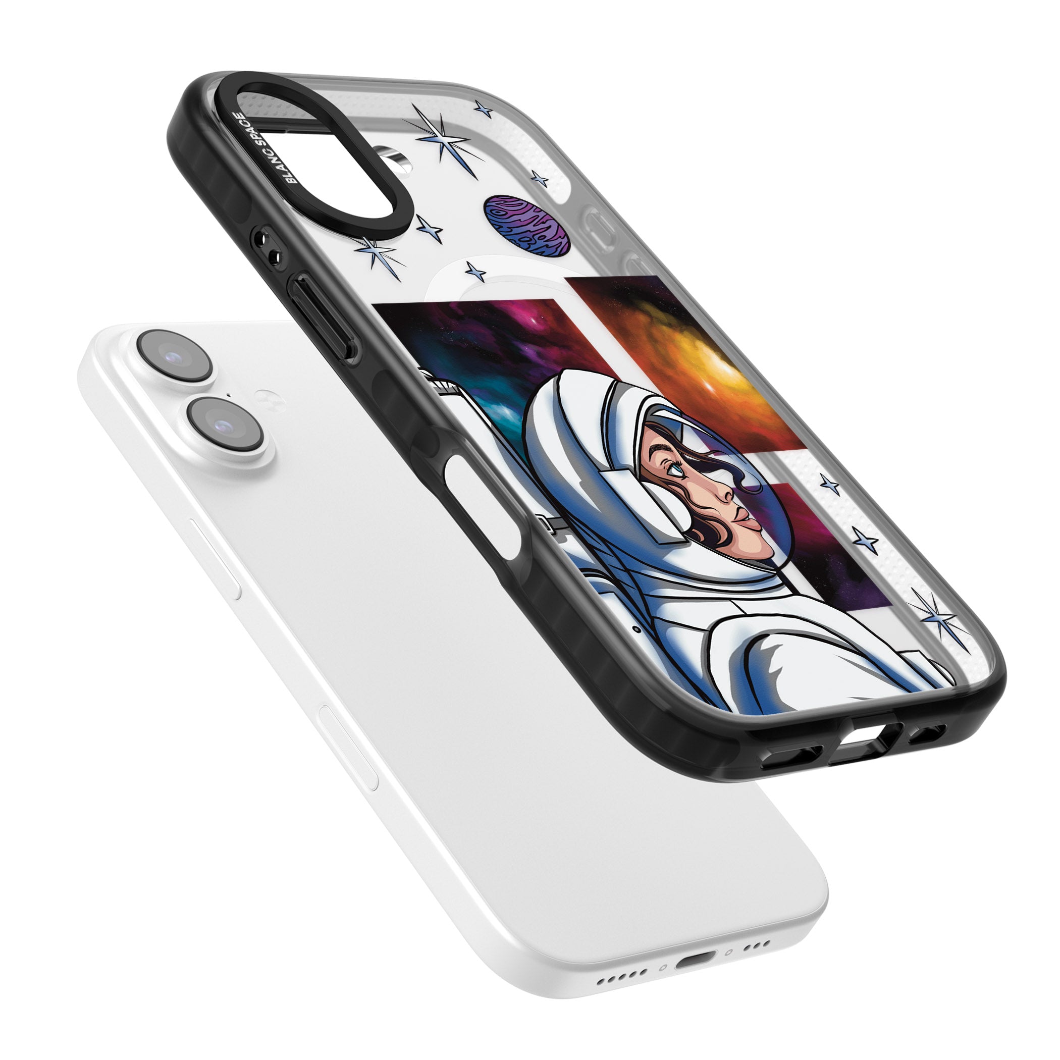 Cosmic Ambition iPhone 17 Impact Pro Black Phone Case Colours