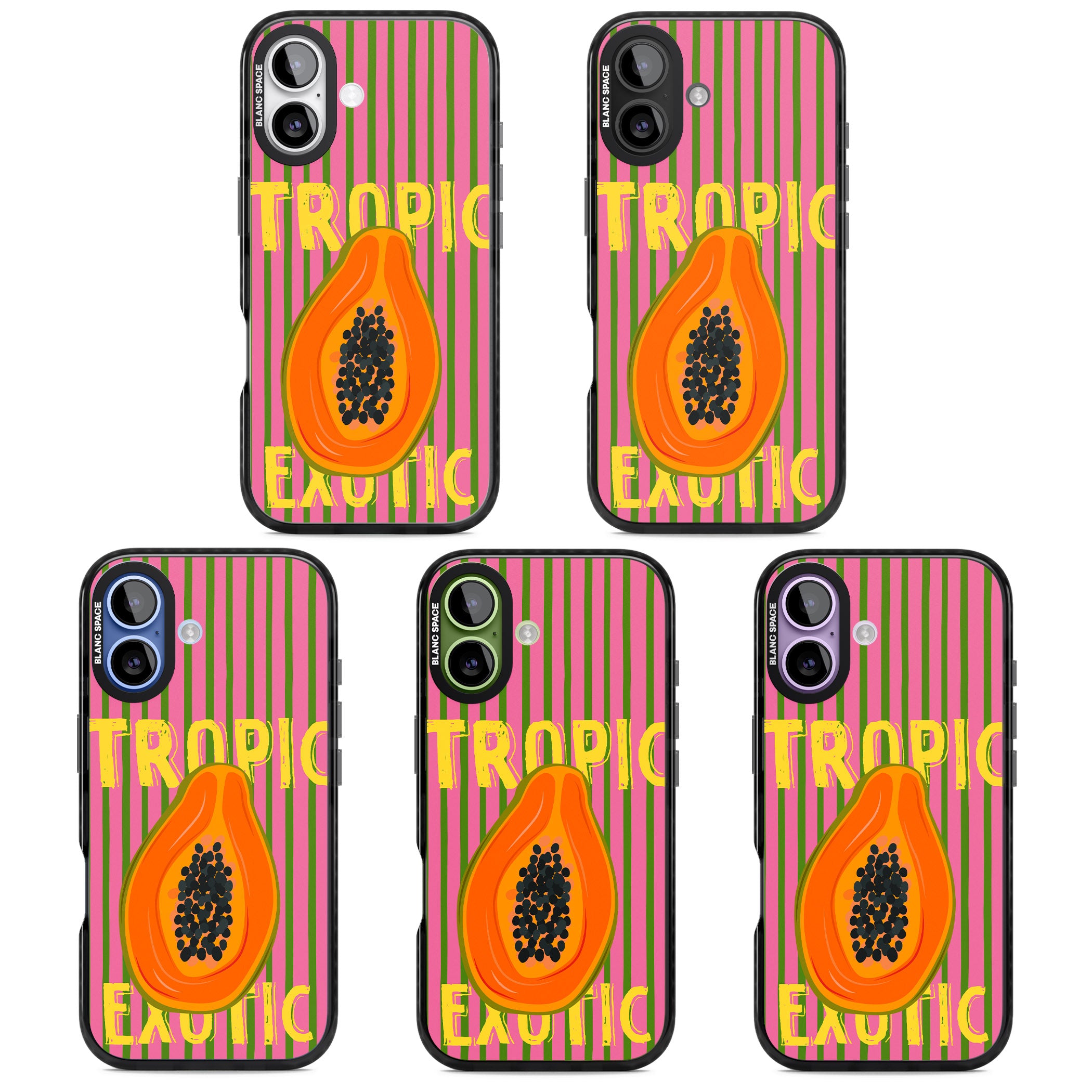 Tropic Exotic iPhone 17 Impact Pro Black Phone Case APT Impact Protection