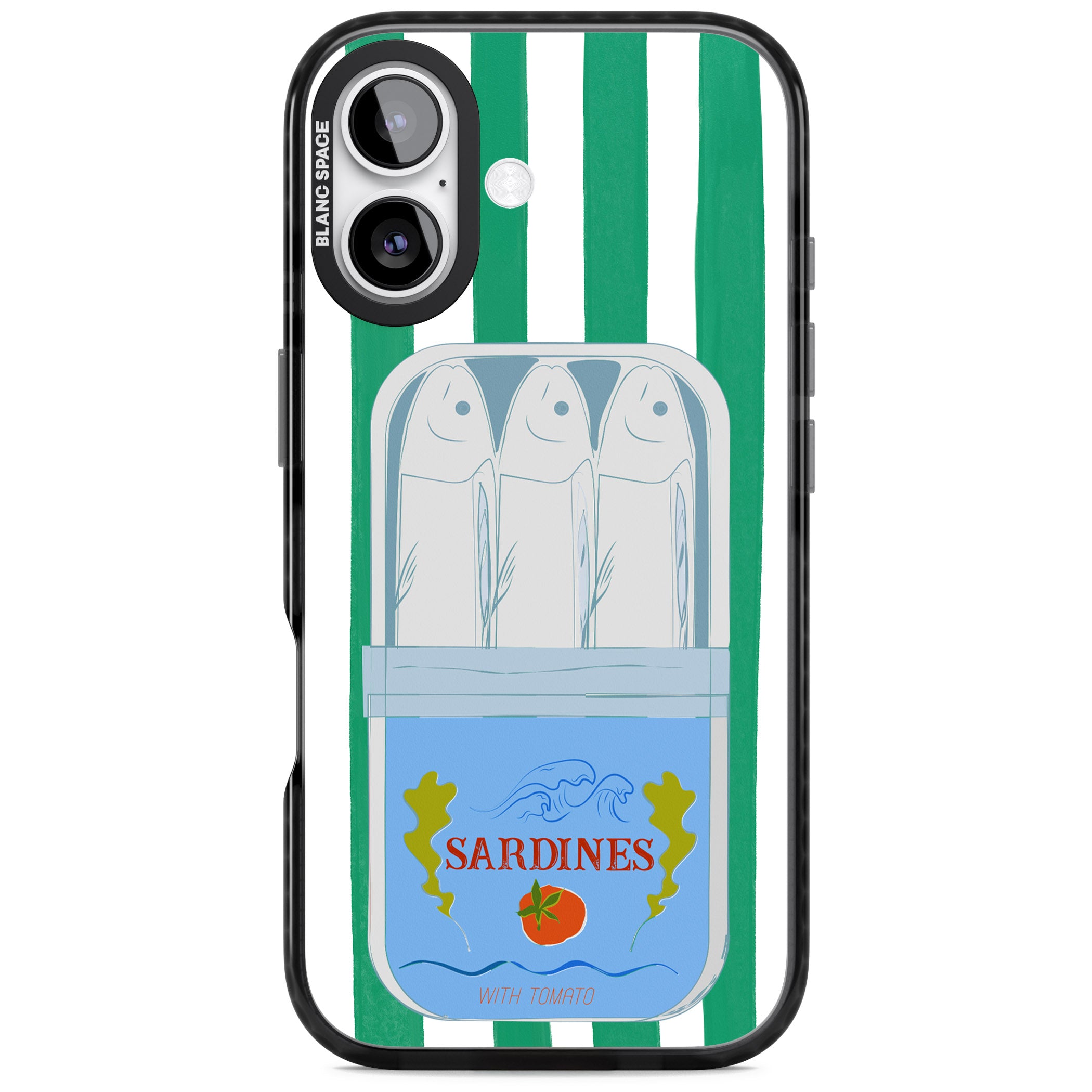 Italian Coastal Sardines iPhone 17 Impact Pro Black Phone Case