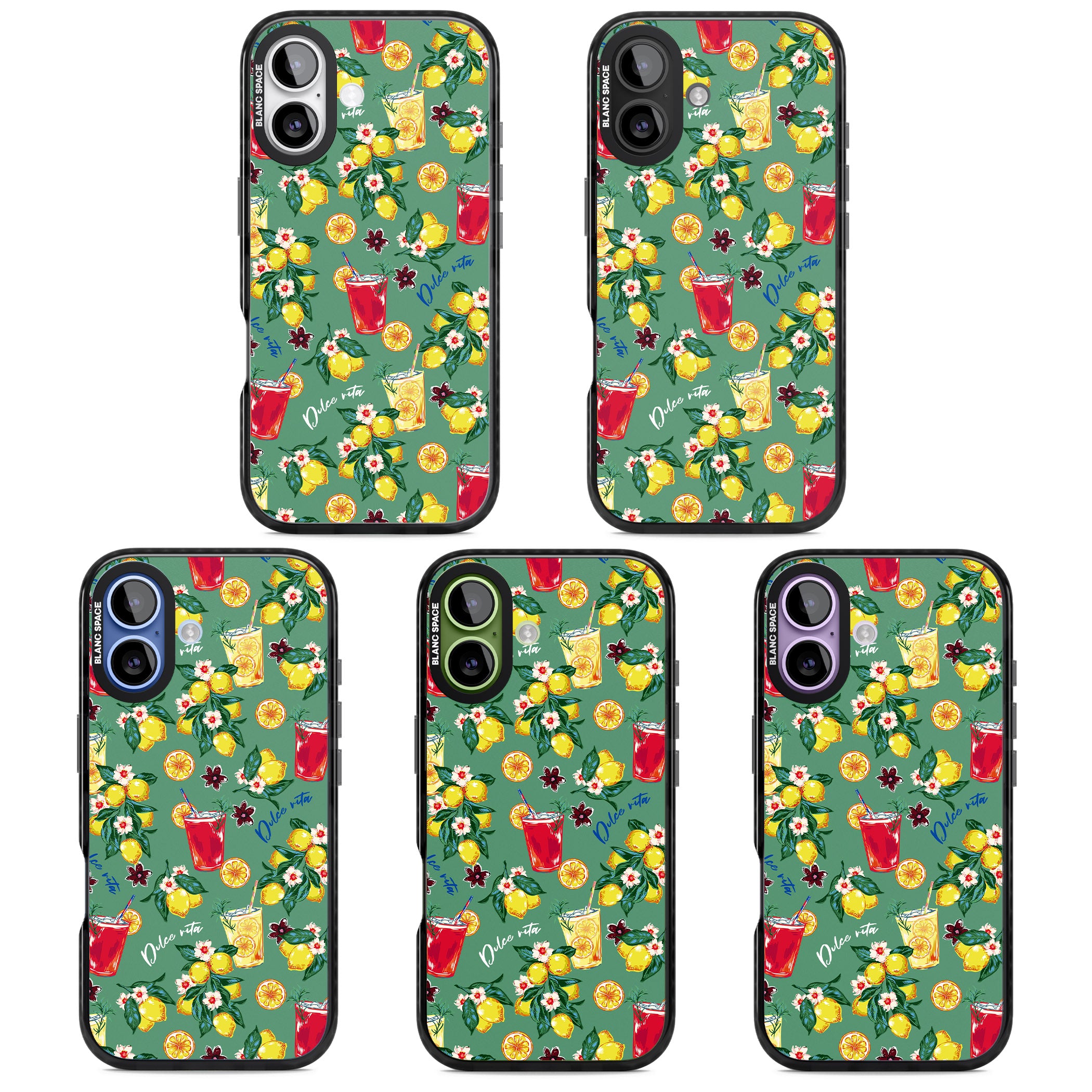 Lemon Cocktails iPhone 17 Impact Pro Black Phone Case APT Impact Protection
