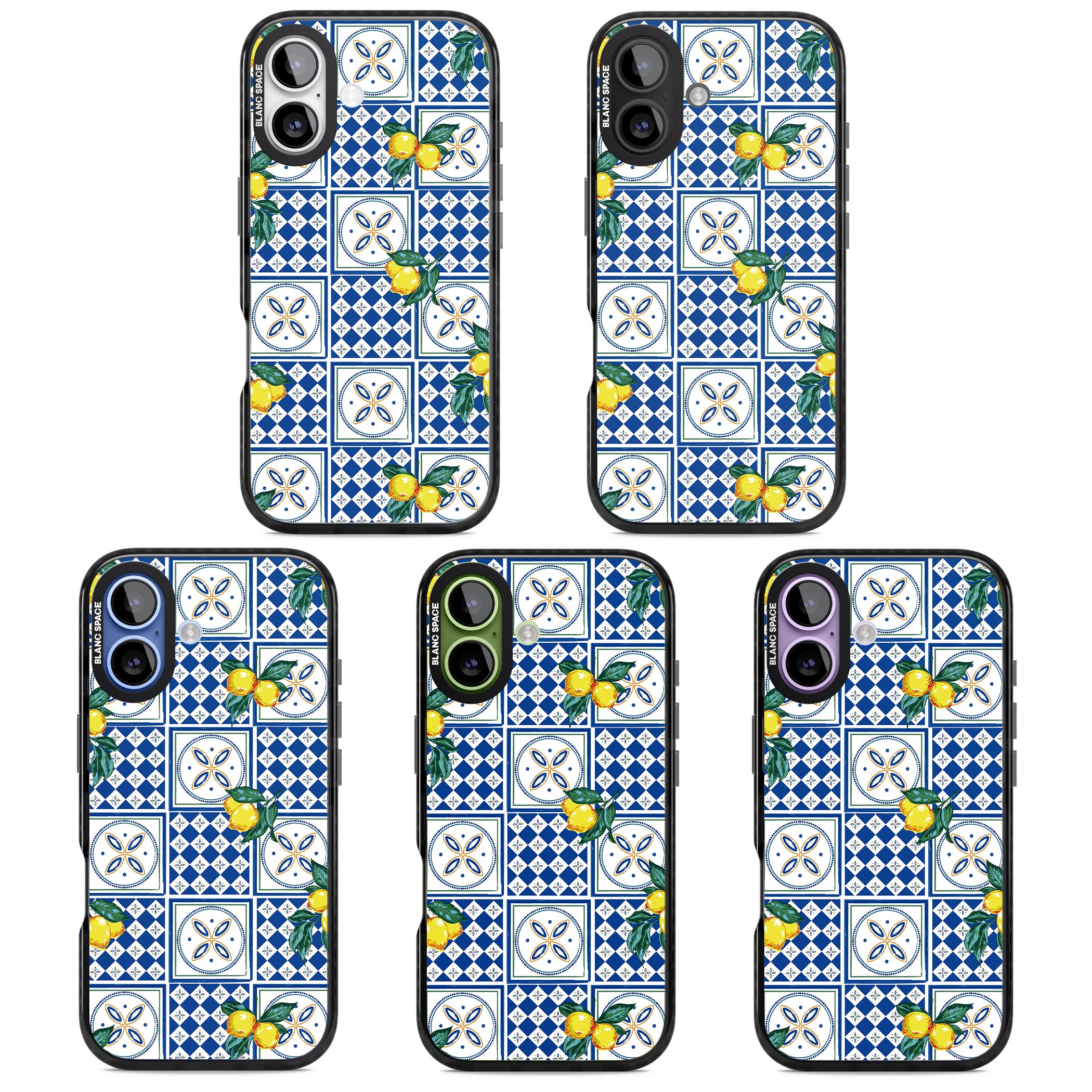 Lemon Tiles iPhone 17 Impact Pro Black Phone Case APT Impact Protection