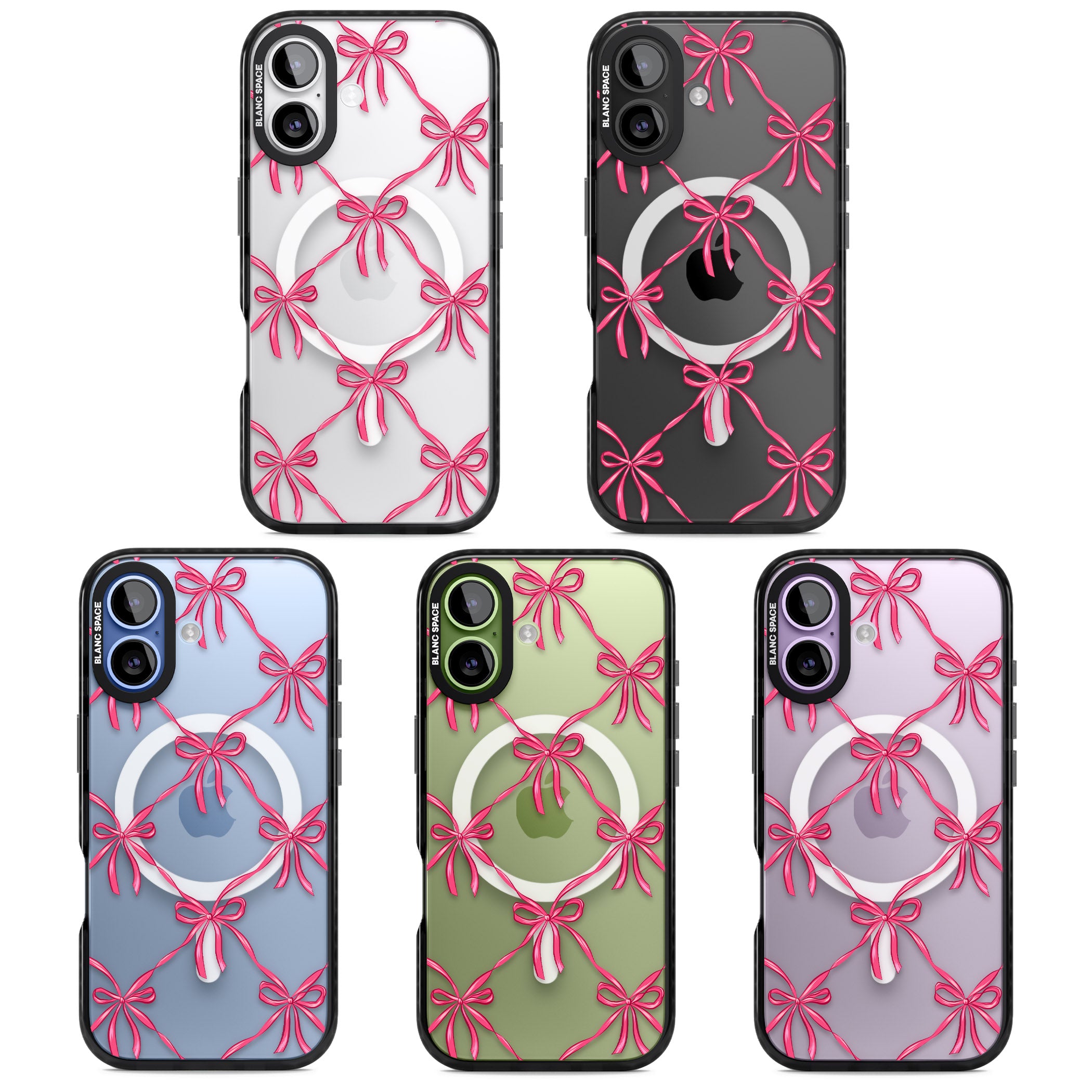 Bow Knots iPhone 17 Impact Pro Black Phone Case APT Impact Protection