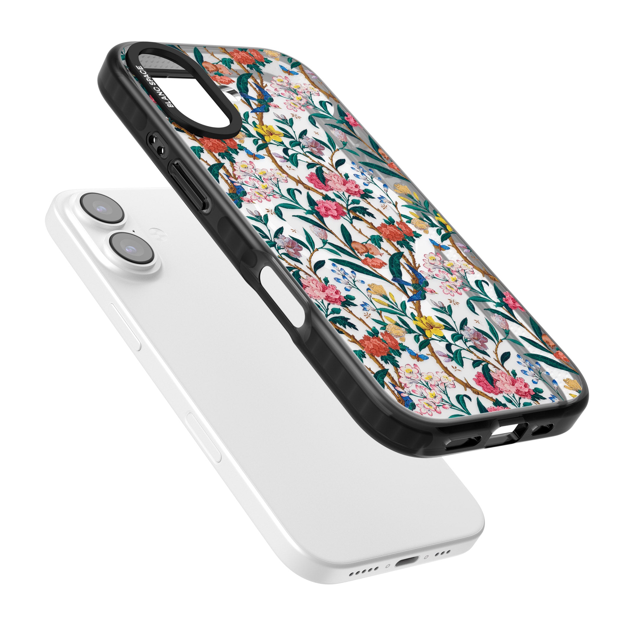 Vines & Flowers iPhone 17 Impact Pro Black Phone Case Colours