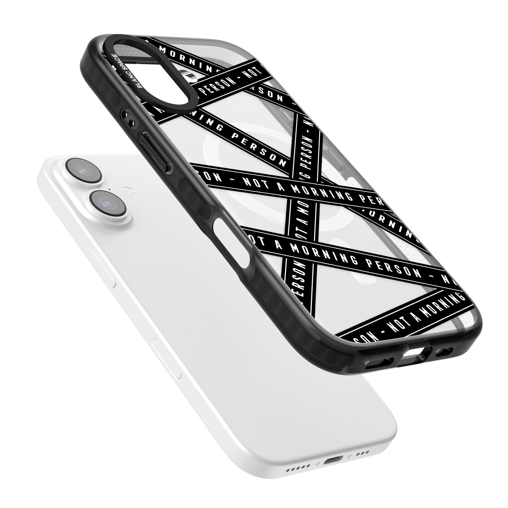 Not A Morning Person iPhone 17 Impact Pro Black Phone Case Colours