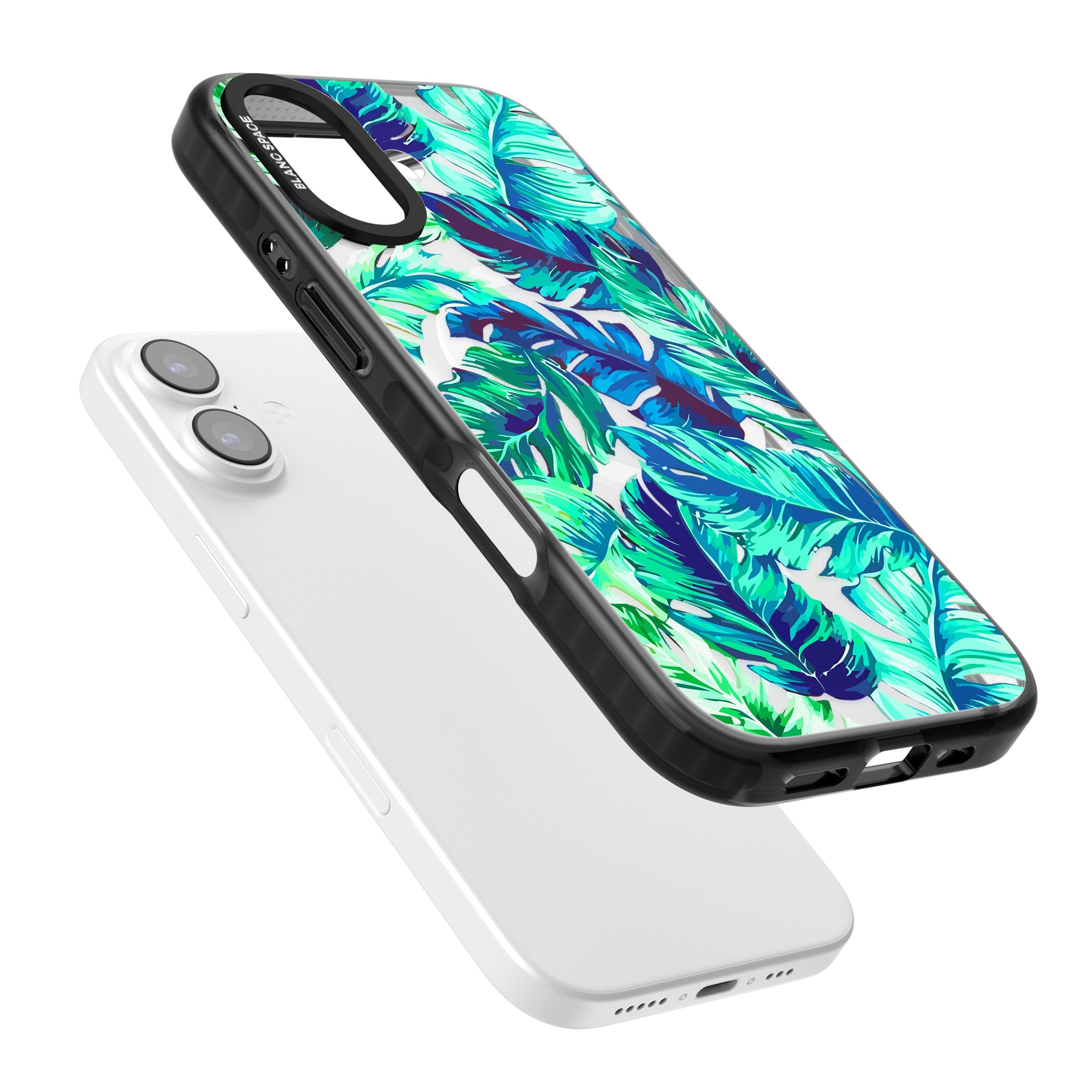 Tropical Palms iPhone 17 Impact Pro Black Phone Case Colours