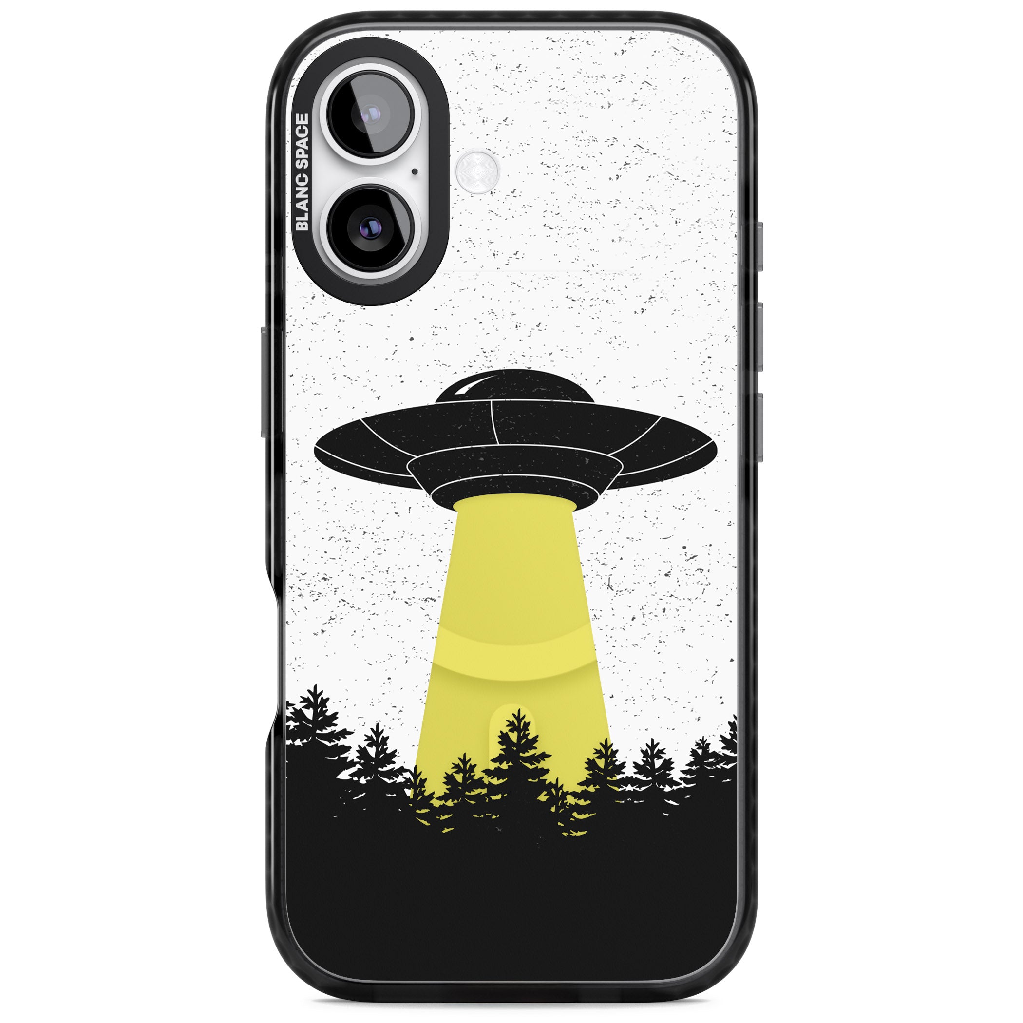 Alien Abduction iPhone 17 Impact Pro Black Phone Case