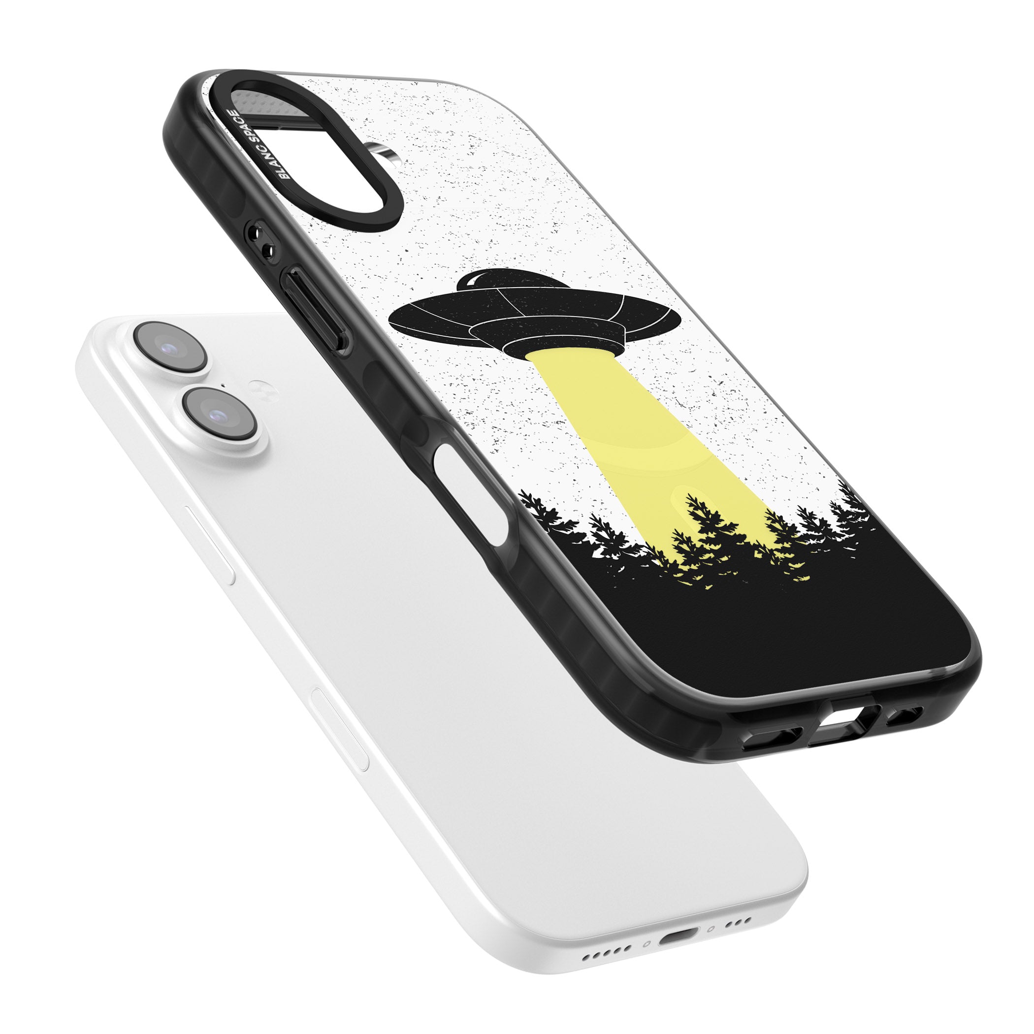 Alien Abduction iPhone 17 Impact Pro Black Phone Case Colours