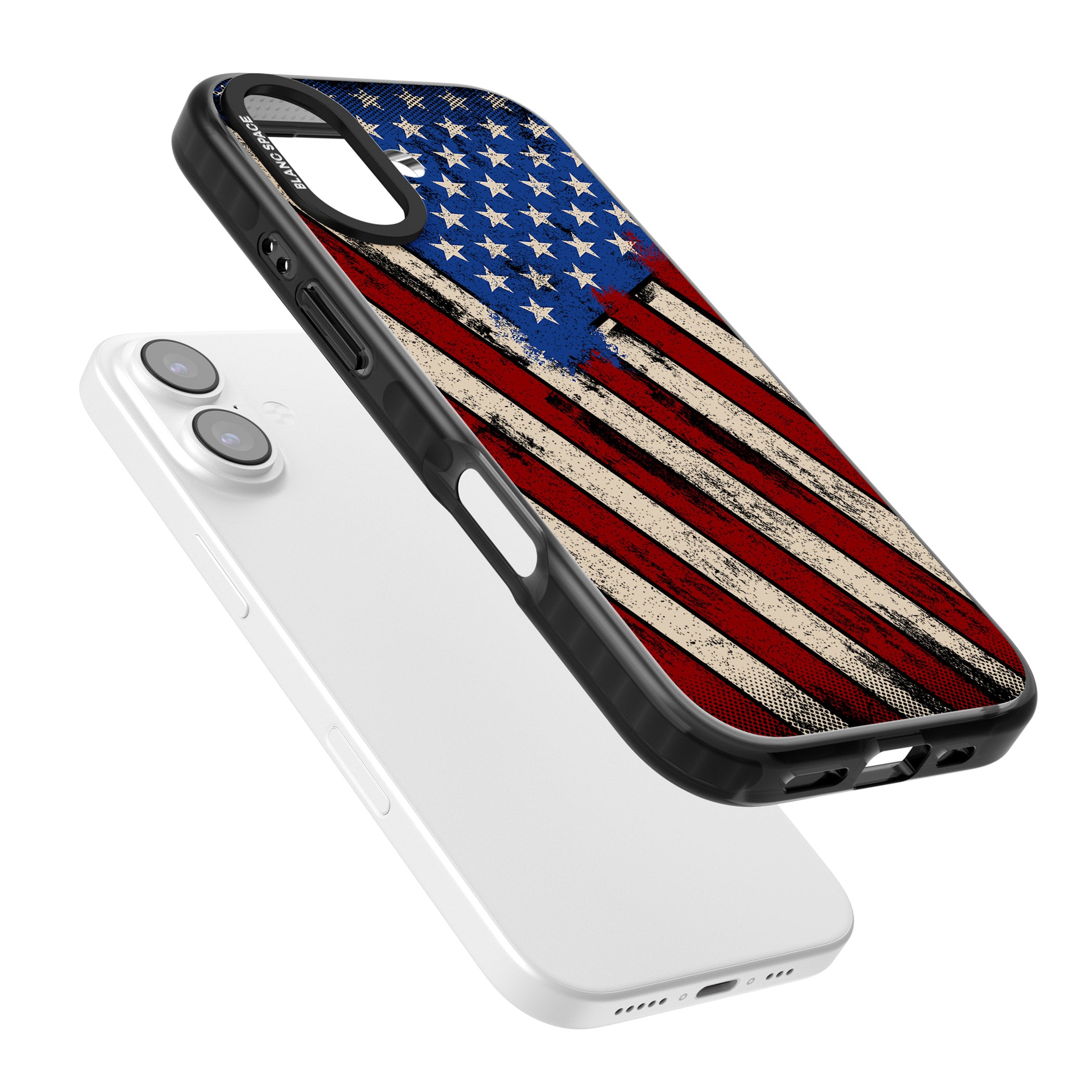 Distressed Us Flag iPhone 17 Impact Pro Black Phone Case Colours