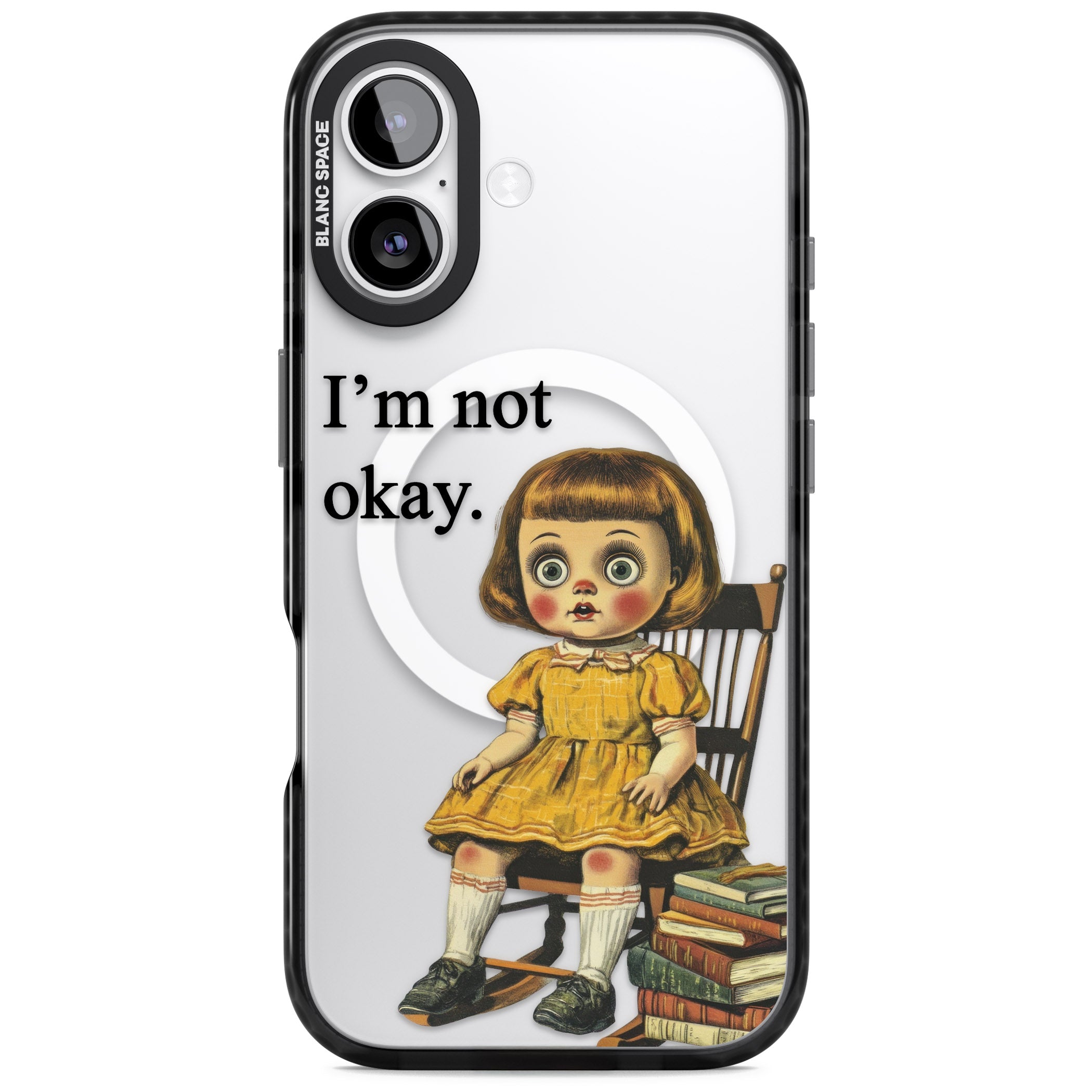 Im Not Okay iPhone 17 Impact Pro Black Phone Case