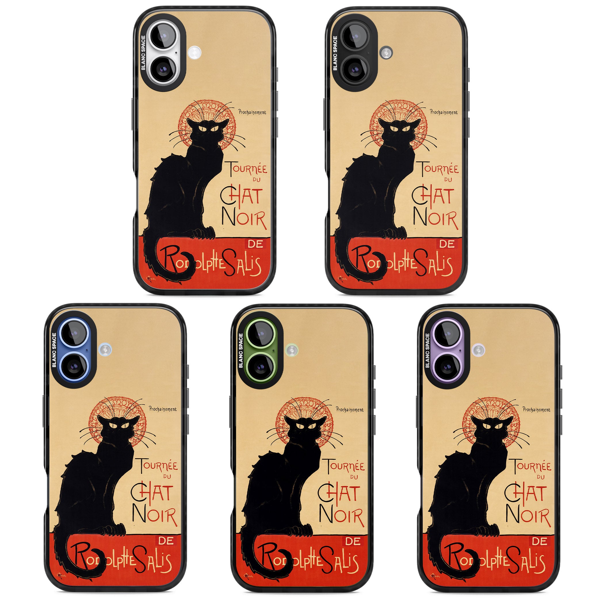 Tournee Du Chat Noir Poster iPhone 17 Impact Pro Black Phone Case APT Impact Protection