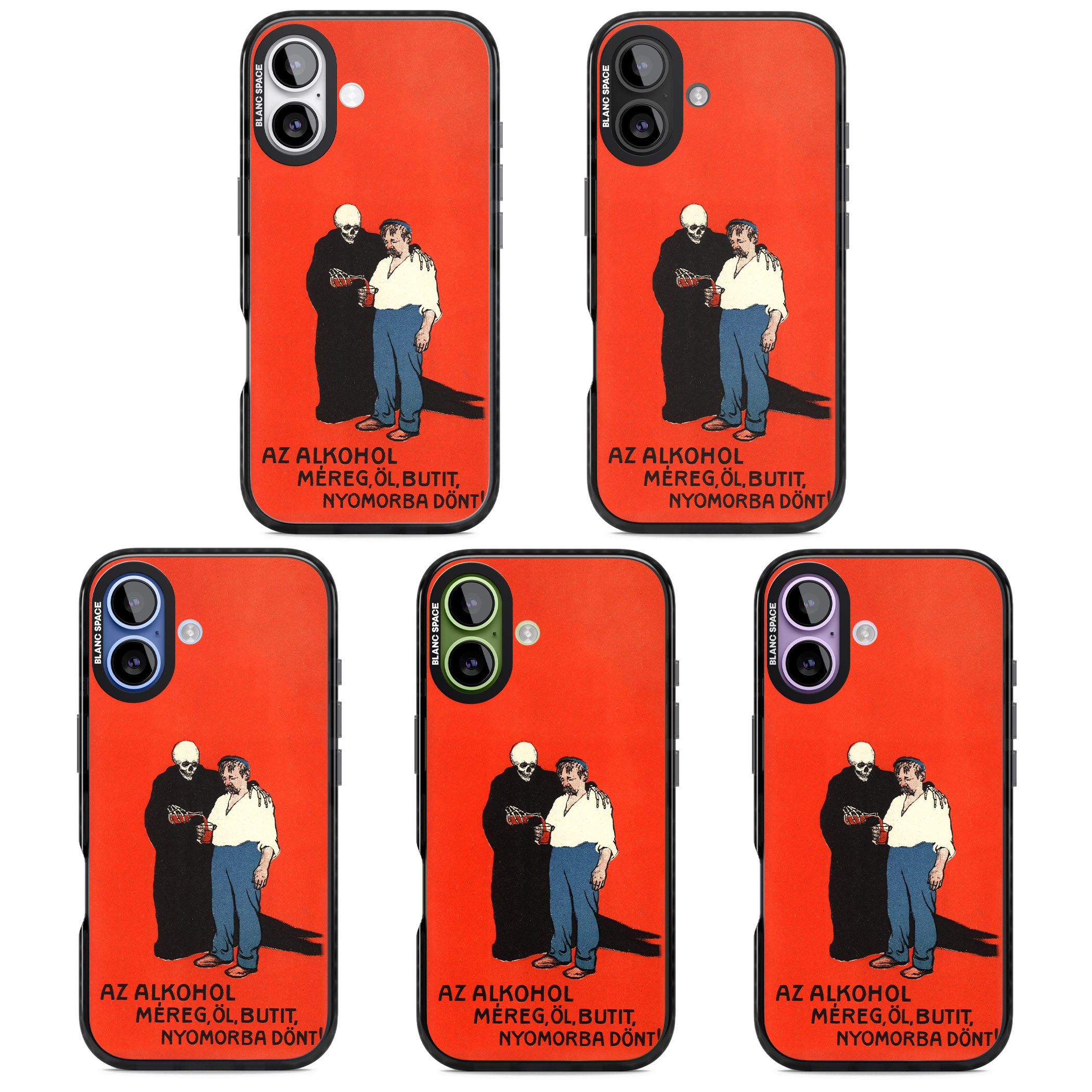Az Alkohol Poster iPhone 17 Impact Pro Black Phone Case APT Impact Protection