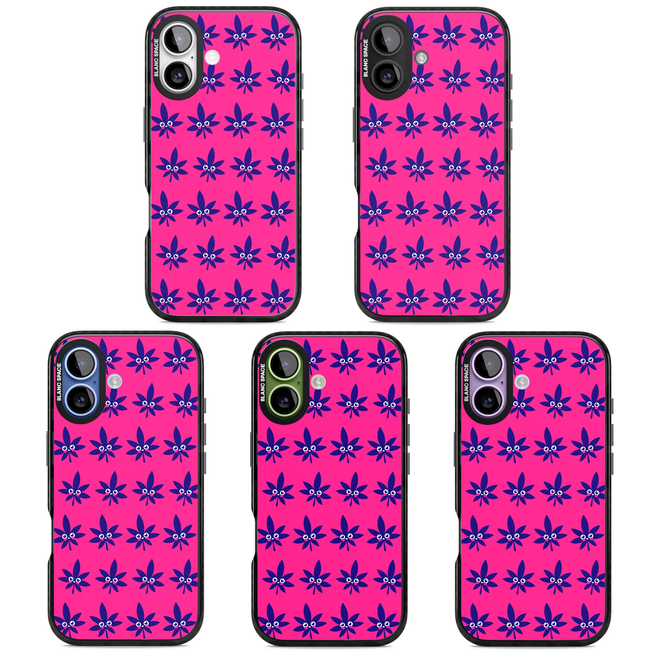 Pink Sativa iPhone 17 Impact Pro Black Phone Case APT Impact Protection