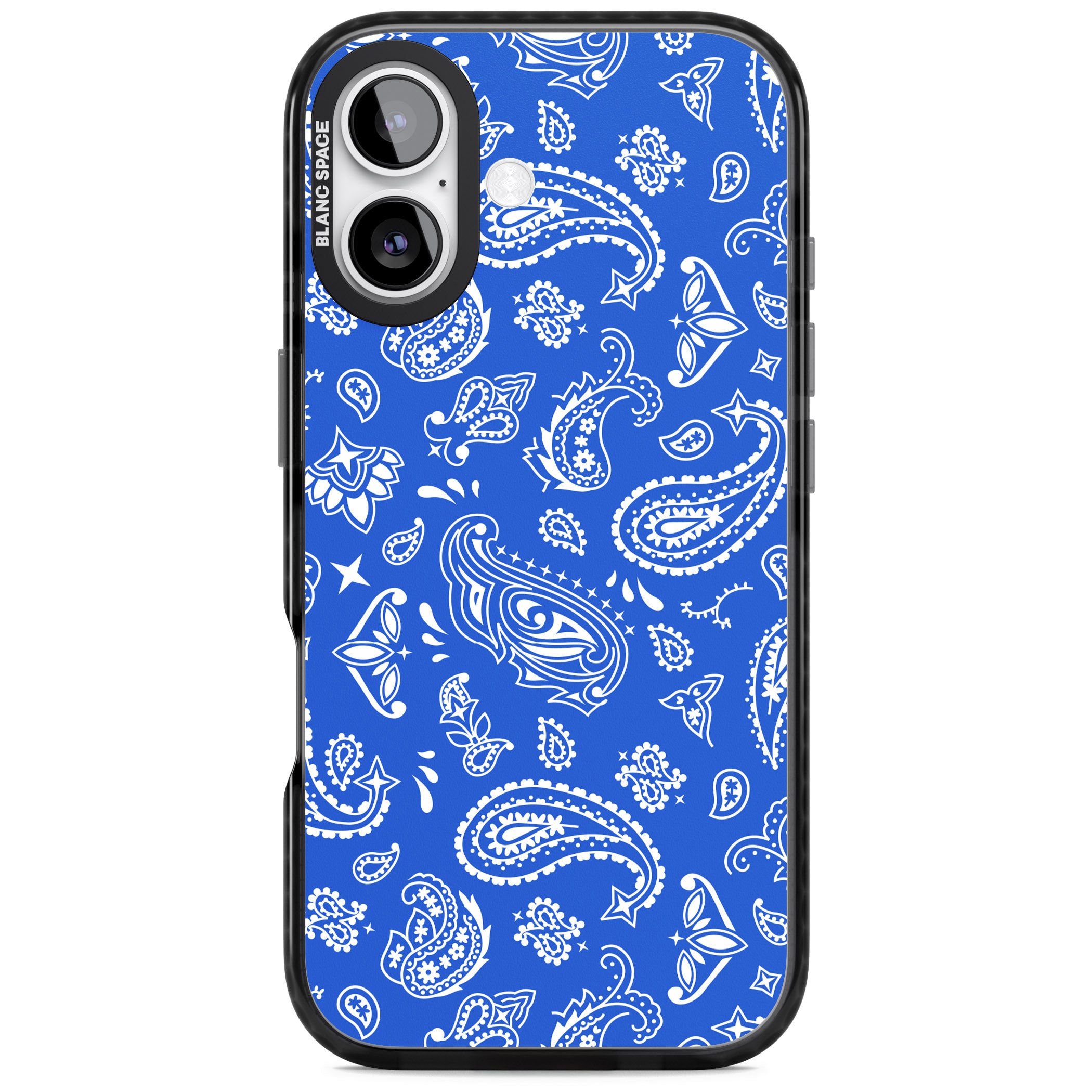 Blue Bandana iPhone 17 Impact Pro Black Phone Case