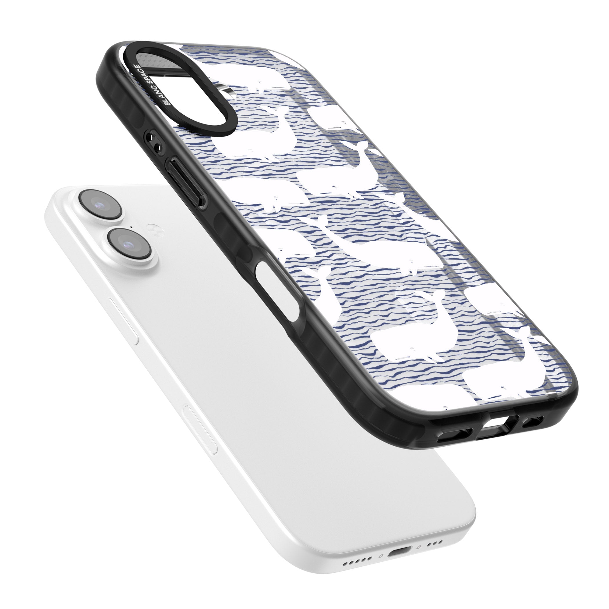 Whale Wave iPhone 17 Impact Pro Black Phone Case Colours