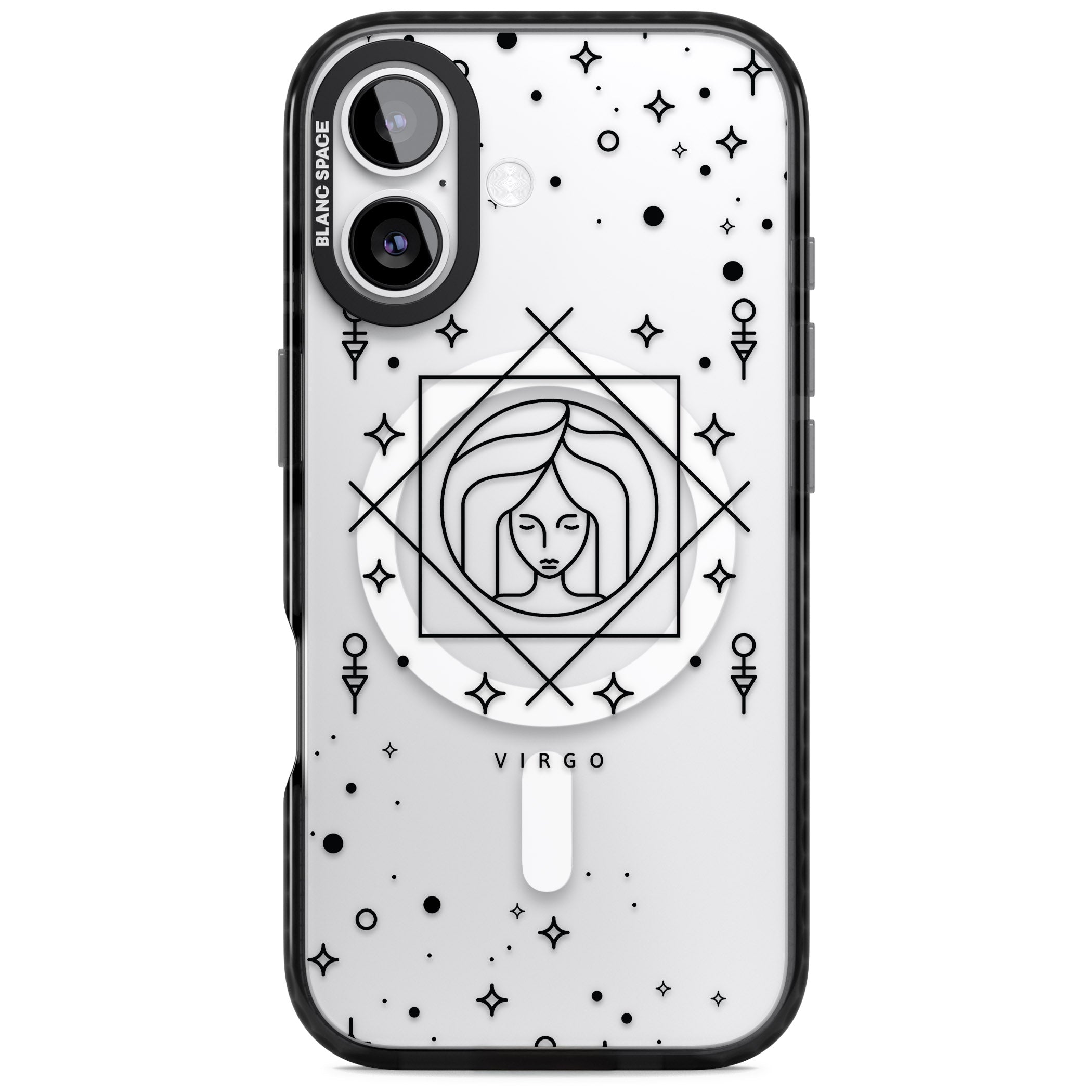 Virgo Emblem iPhone 17 Impact Pro Black Phone Case