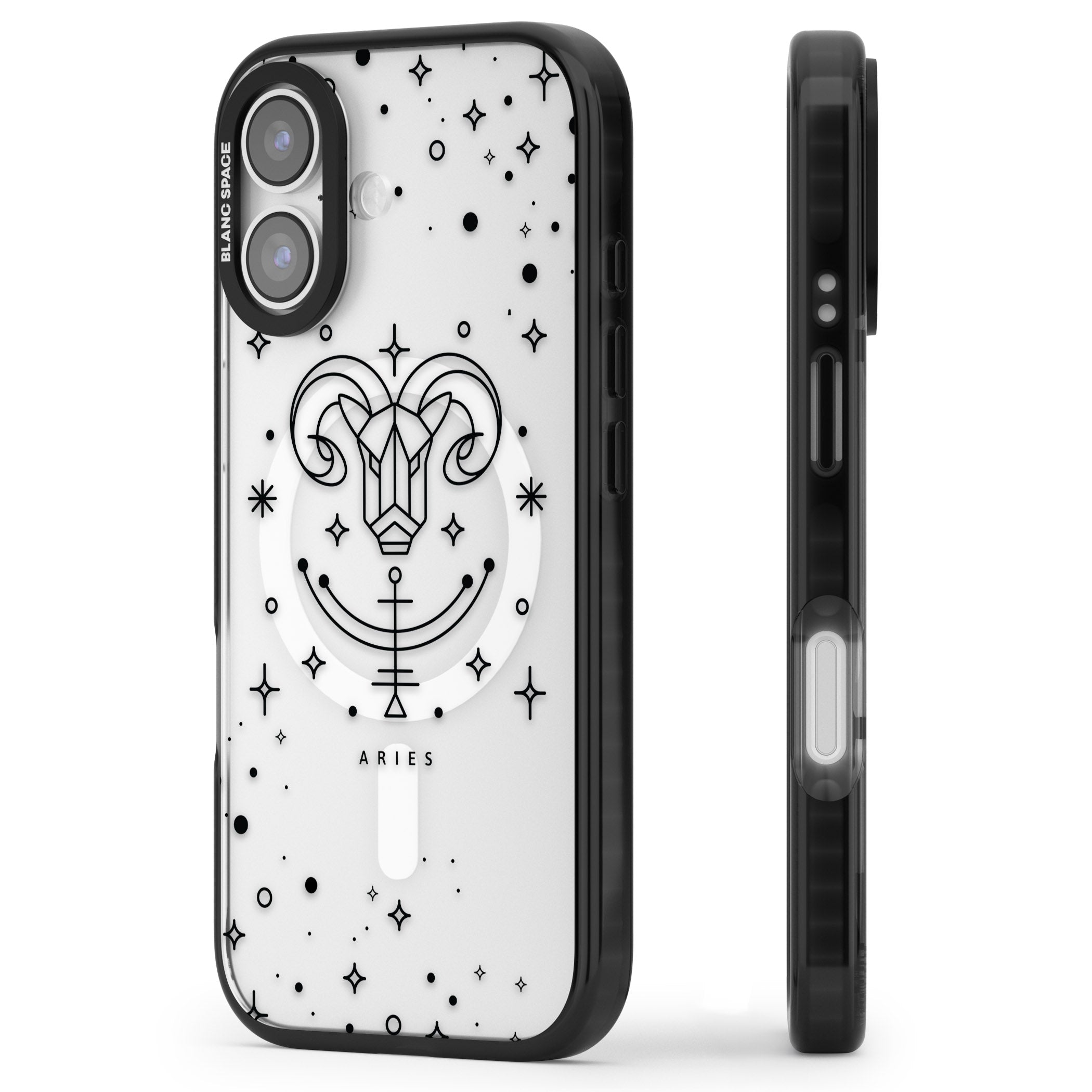 Aries Emblem iPhone 17 Impact Pro Black Phone Case Side Profile