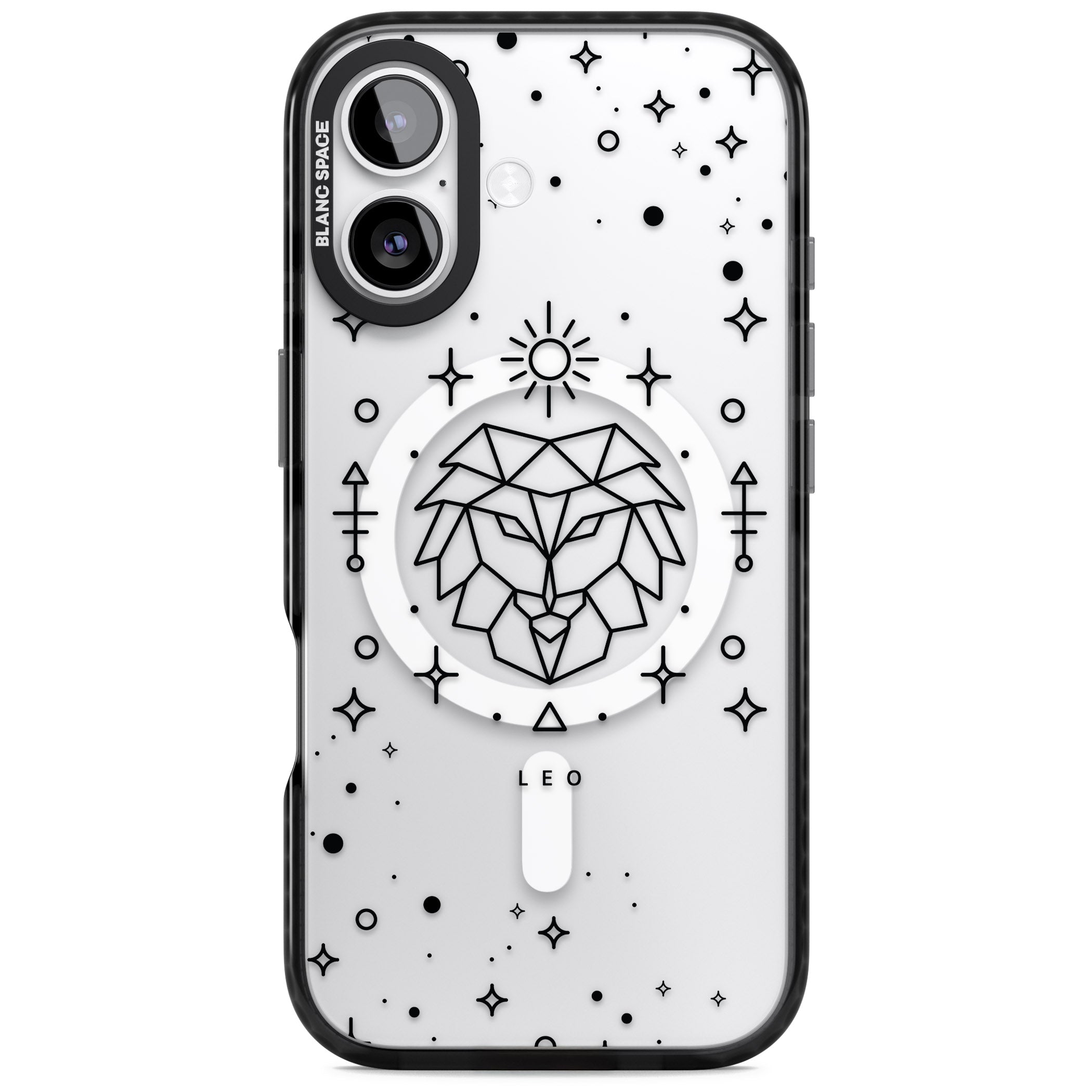 Leo Zodiac iPhone 17 Impact Pro Black Phone Case