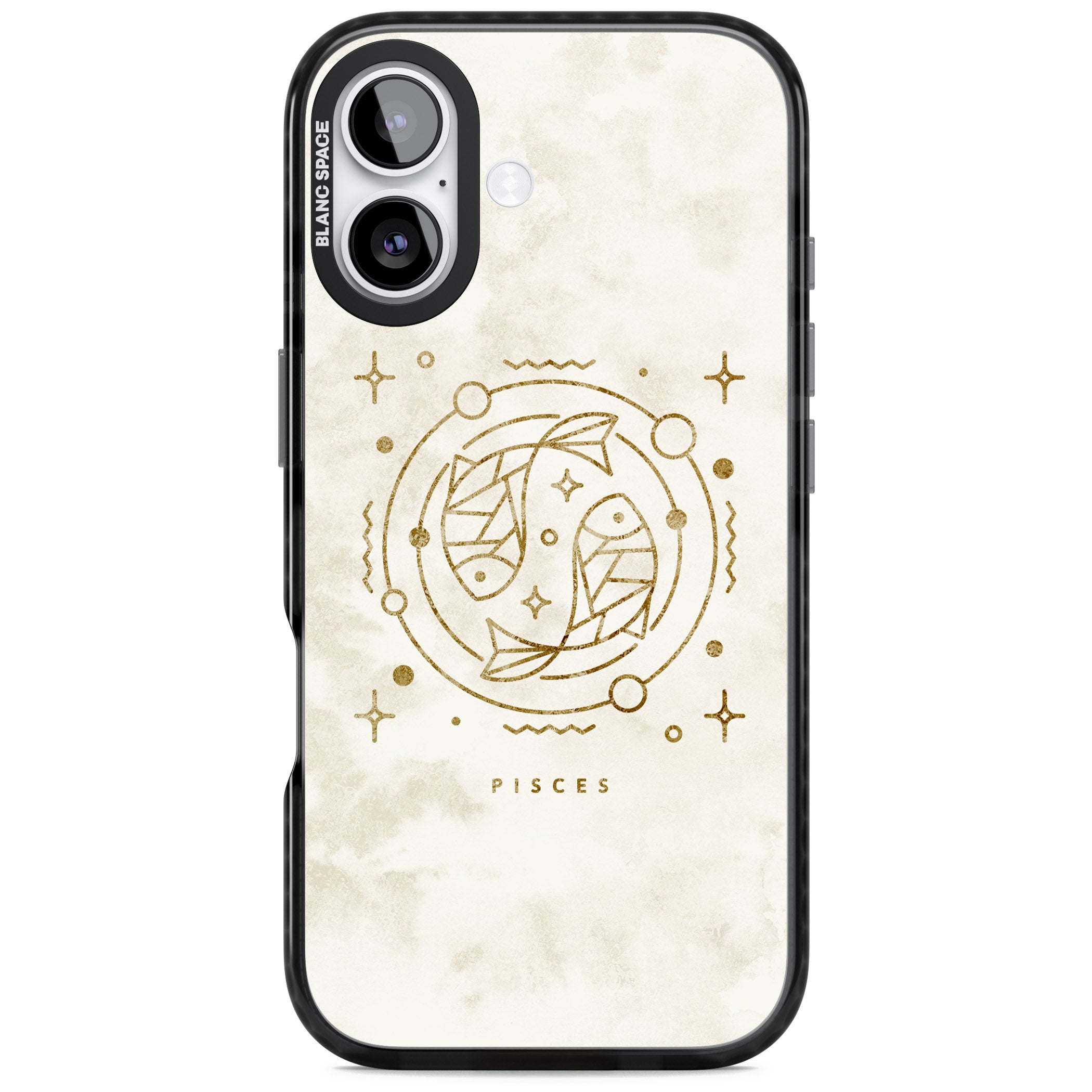 Pisces Emblem iPhone 17 Impact Pro Black Phone Case