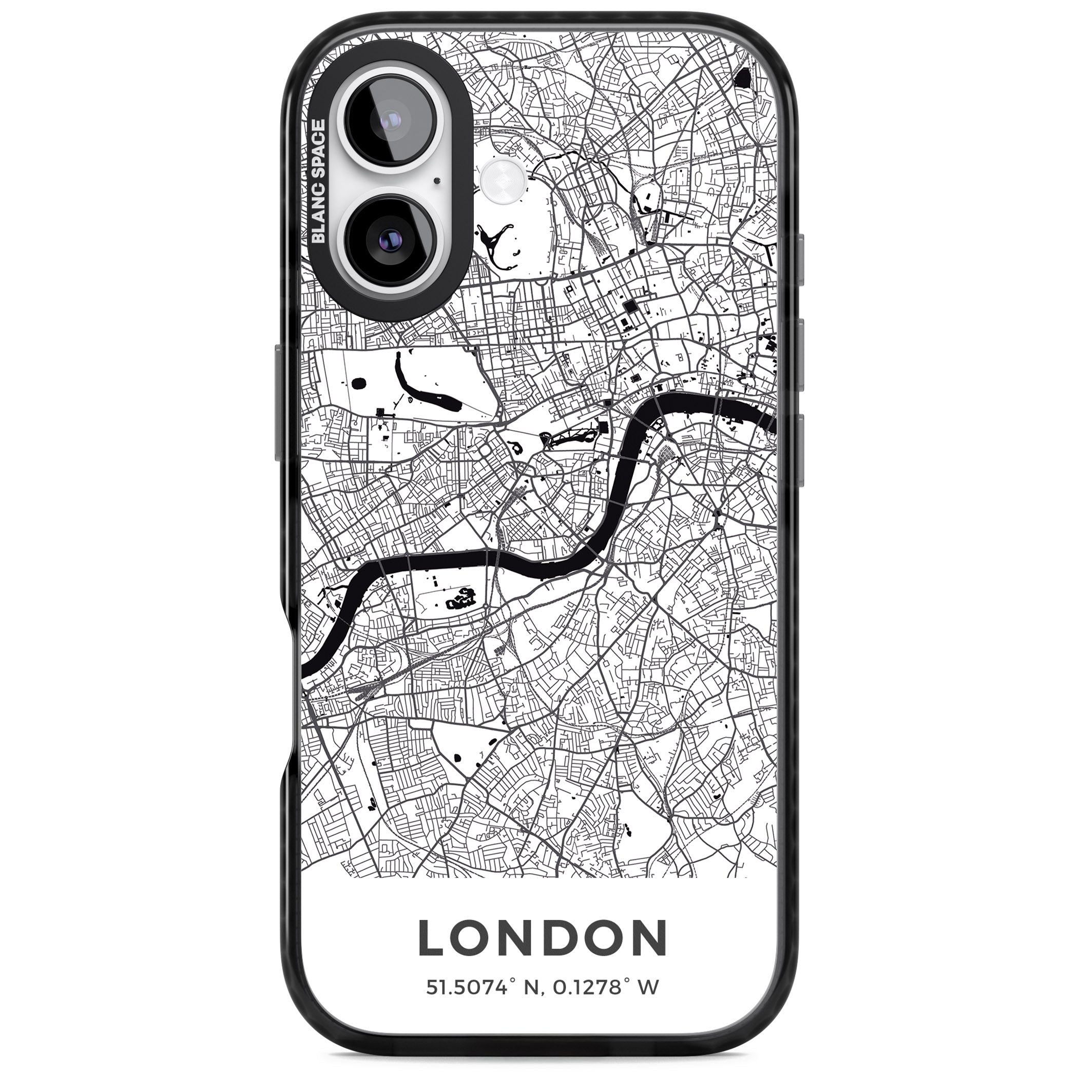 London Map iPhone 17 Impact Black Phone Case