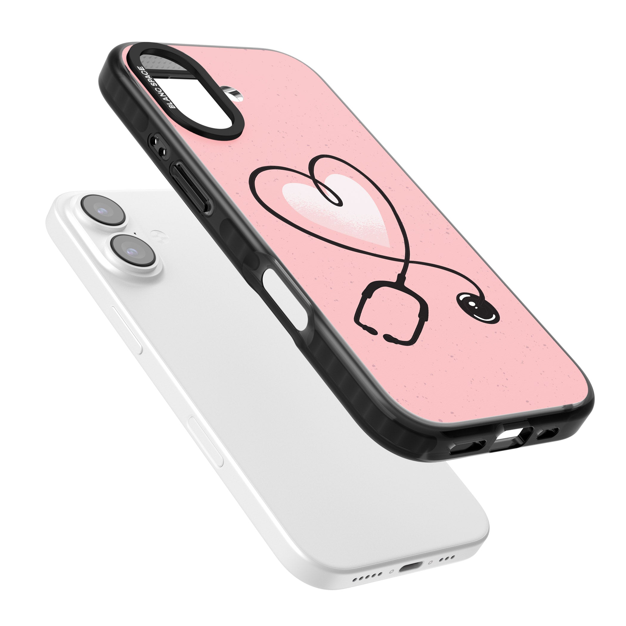 Stethoscope Heart iPhone 17 Impact Black Phone Case Colours