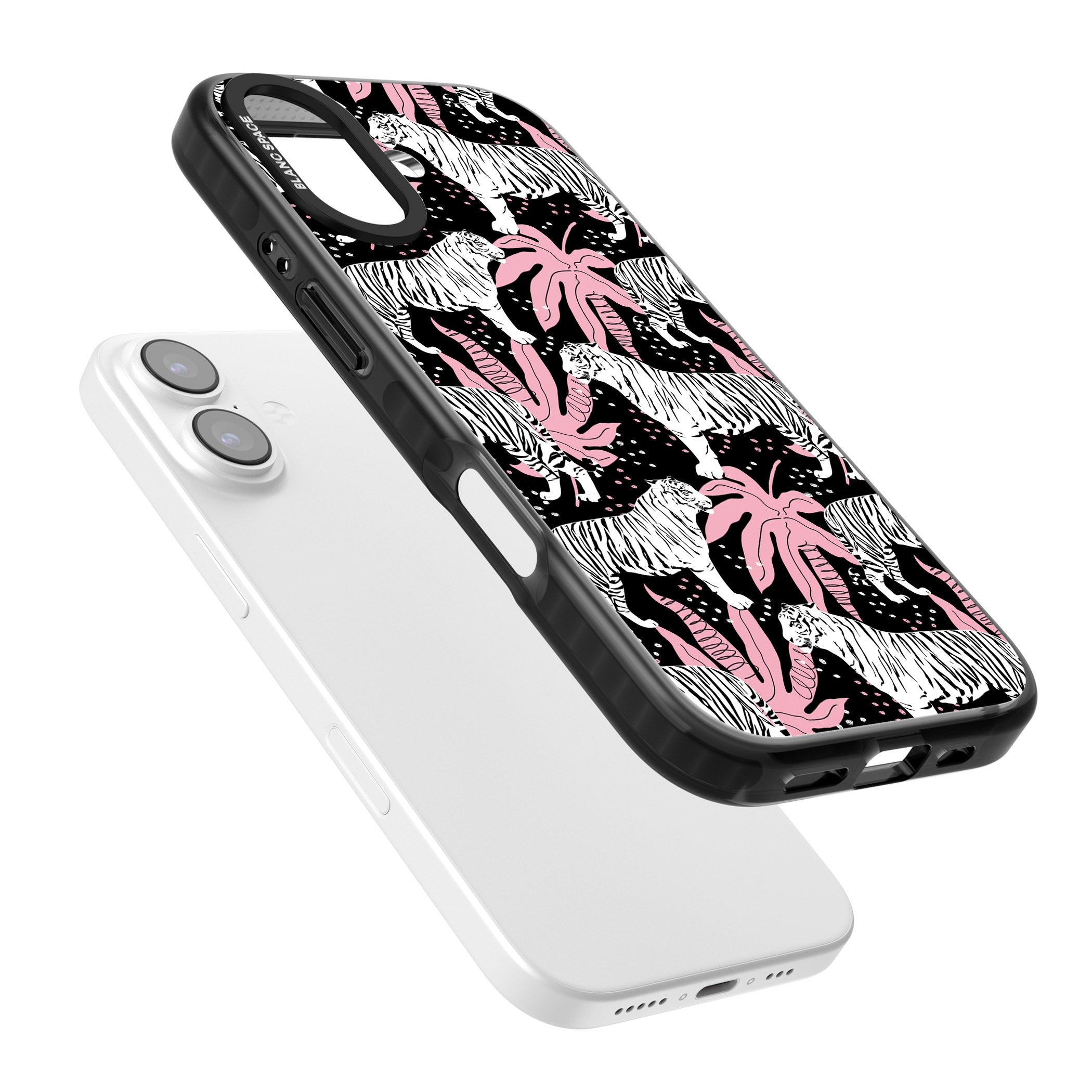 Pink Jungle Tiger iPhone 17 Impact Black Phone Case Colours