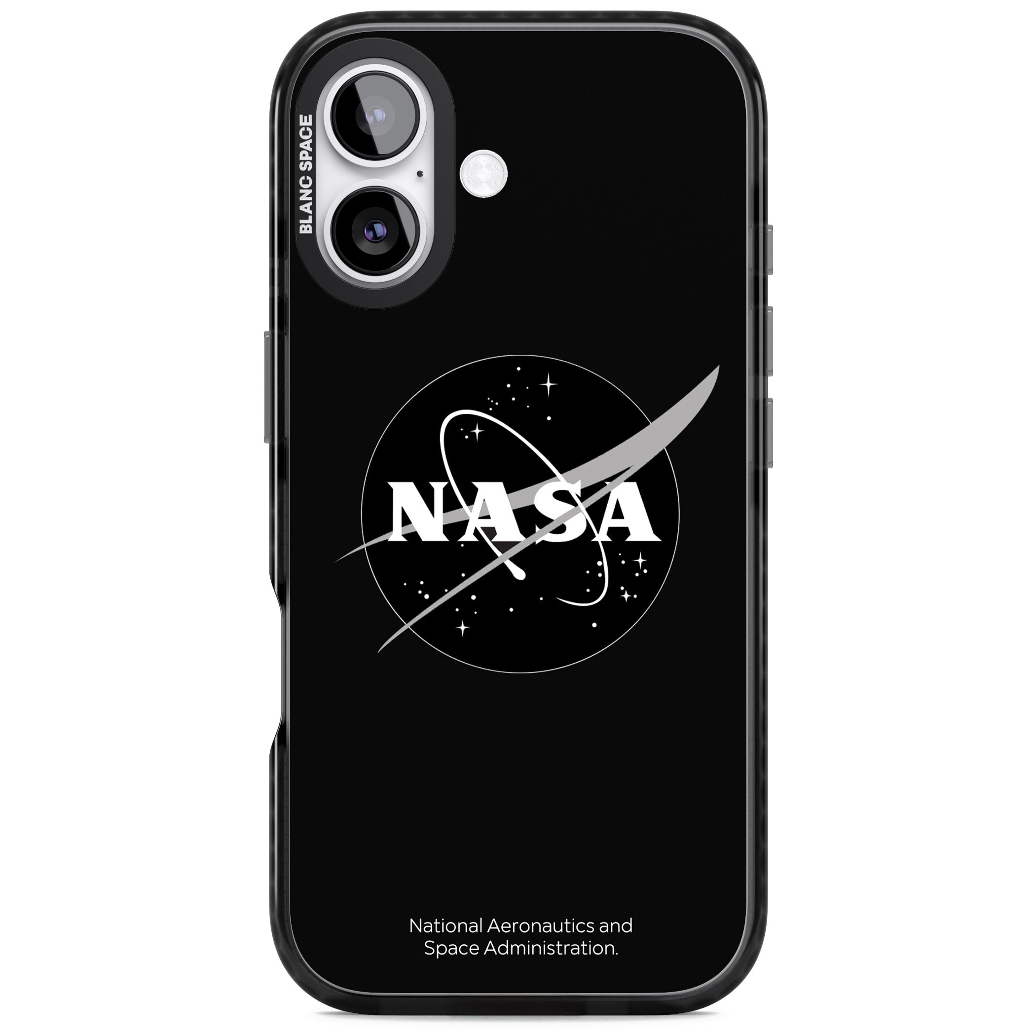 Dark Nasa Meatball iPhone 17 Impact Black Phone Case
