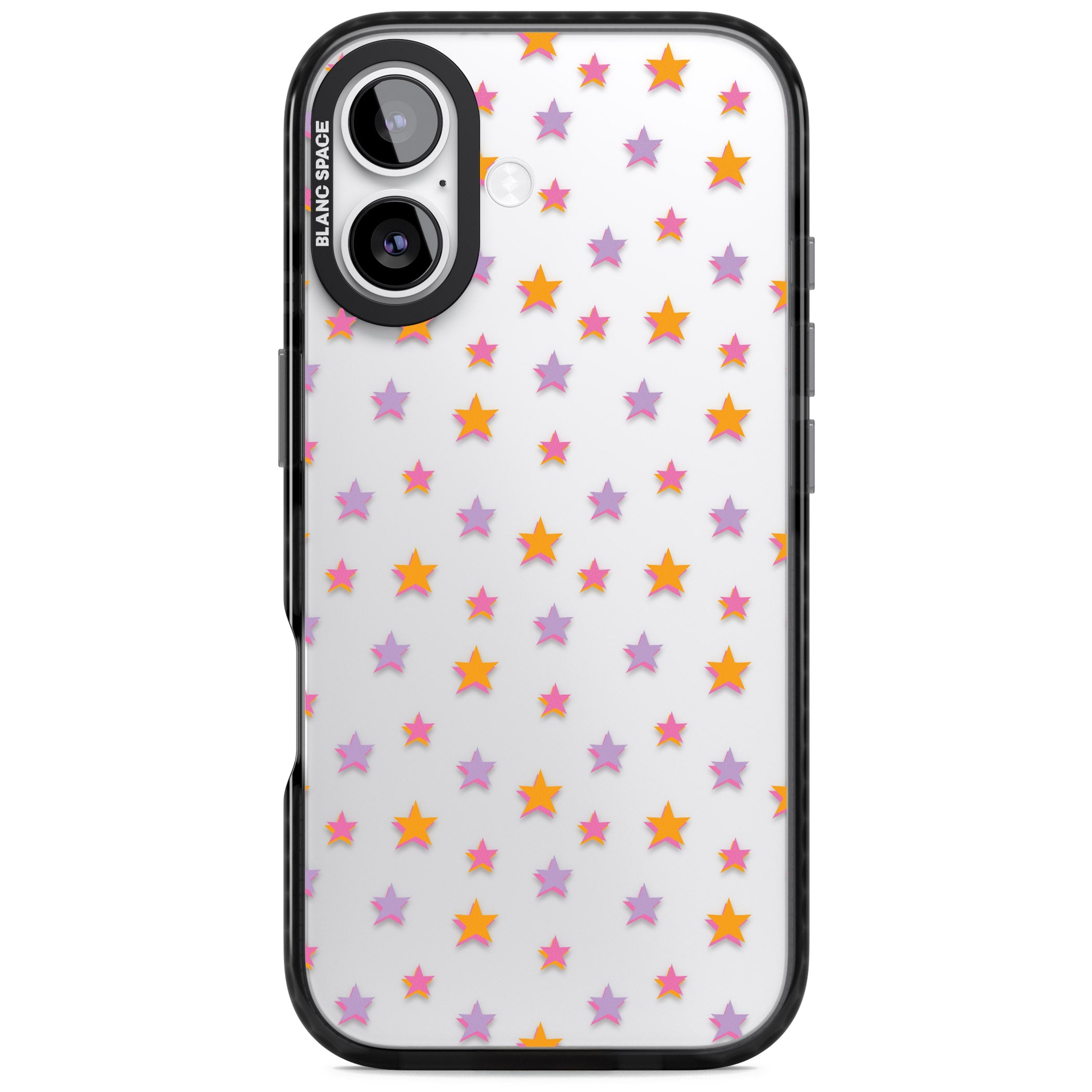 Spangling Stars Pattern iPhone 17 Impact Black Phone Case