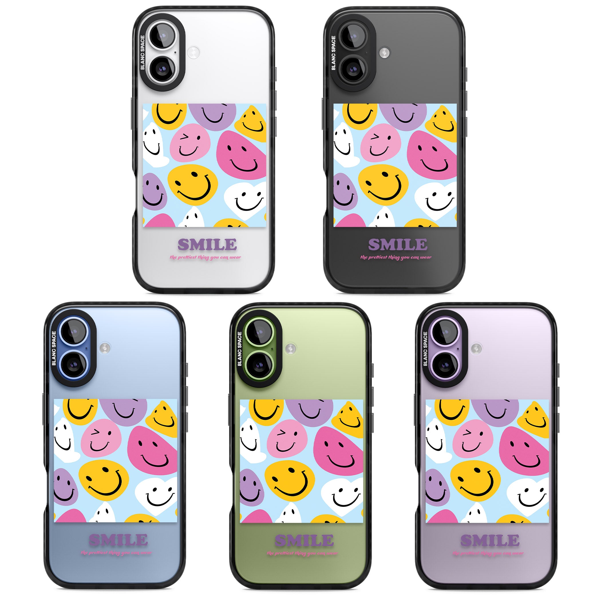 A Smile iPhone 17 Impact Black Phone Case APT Impact Protection