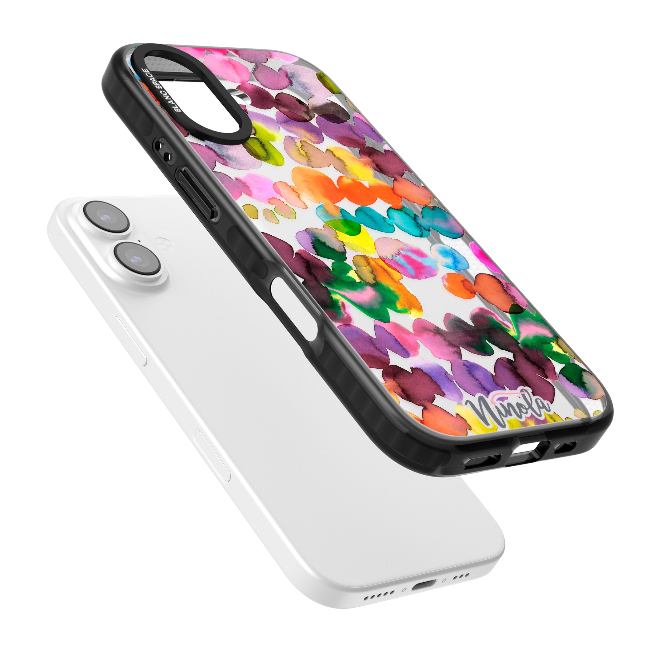 Ink Splash Hues iPhone 17 Impact Black Phone Case Colours