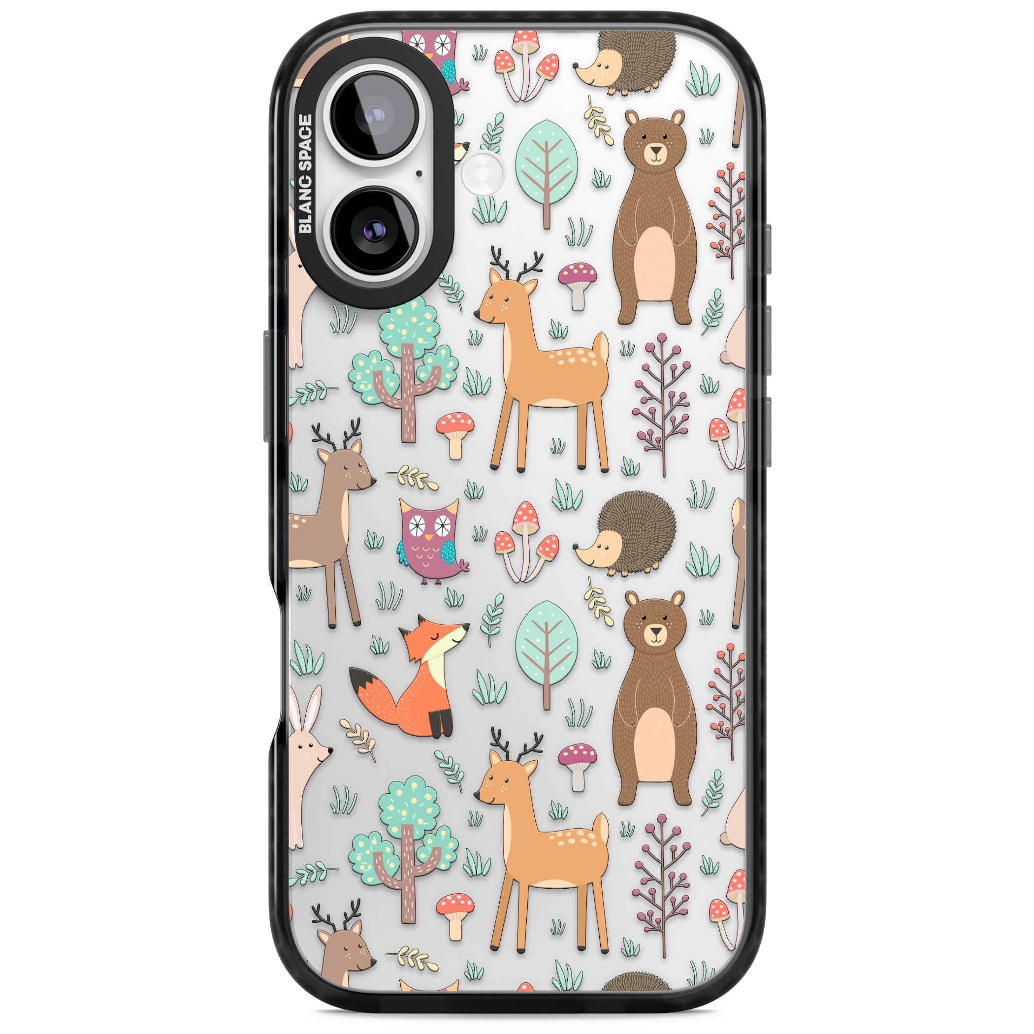 Wildlife Pattern iPhone 17 Impact Black Phone Case