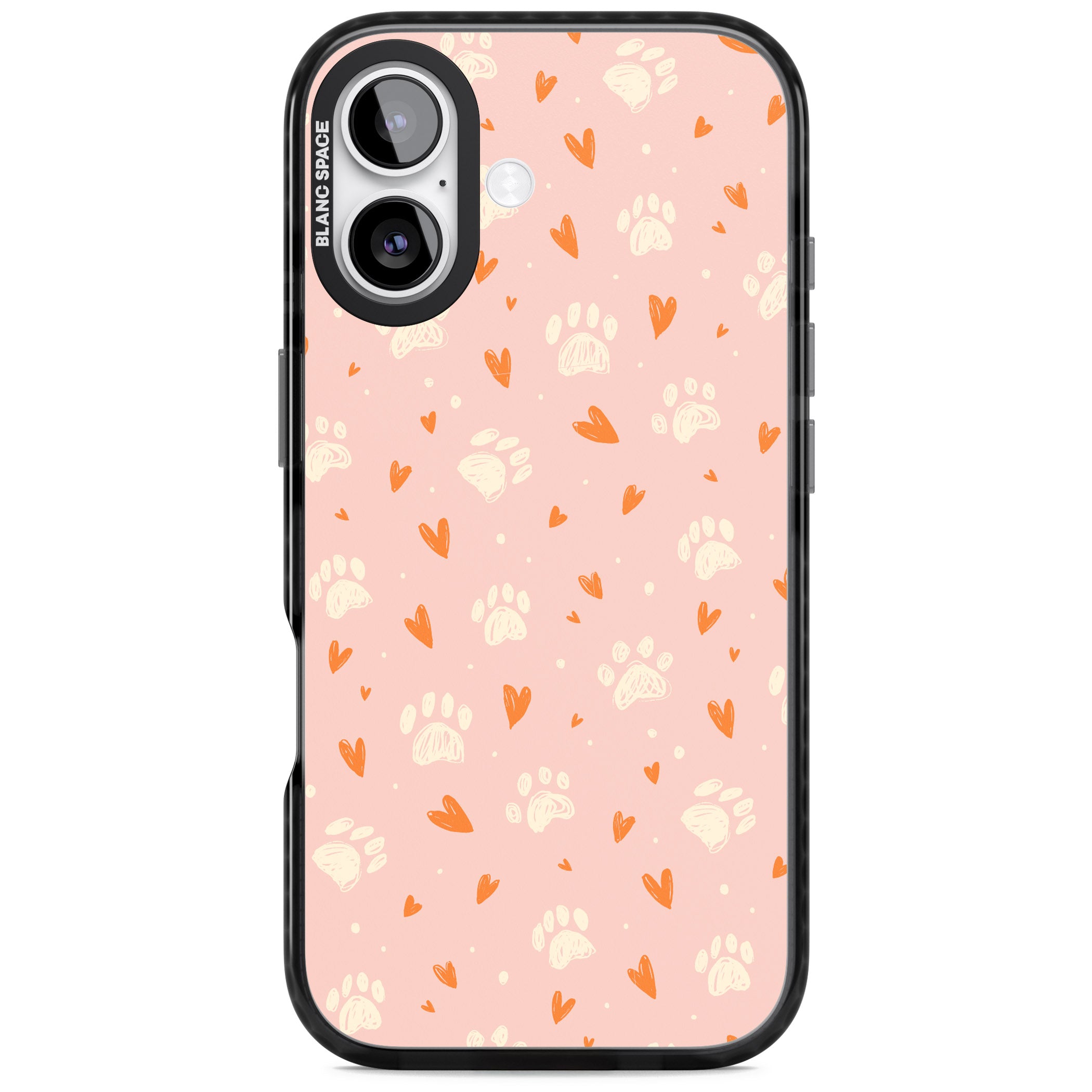 Paws & Hearts iPhone 17 Impact Black Phone Case